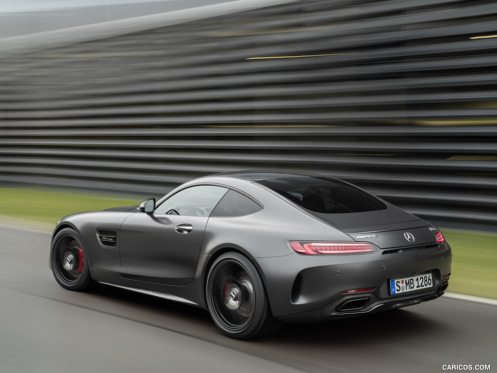 2018 Mercedes-AMG GT C Coupe Edition 50 (Color: Graphite Grey Magno) - Rear Three-Quarter