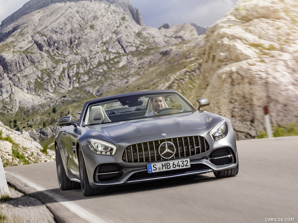 2018 Mercedes-AMG GT C Roadster (Color: Designo Selenit Grey Magno) - Front