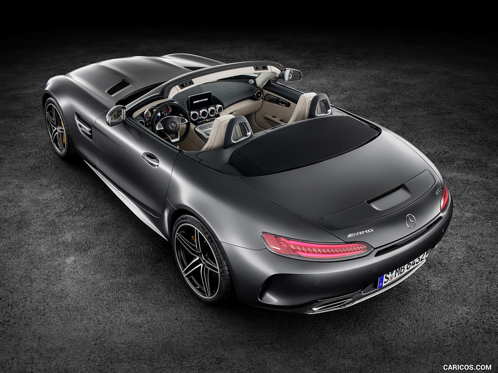 2018 Mercedes-AMG GT C Roadster (Color: Designo Selenit Grey Magno) - Open Top - Top