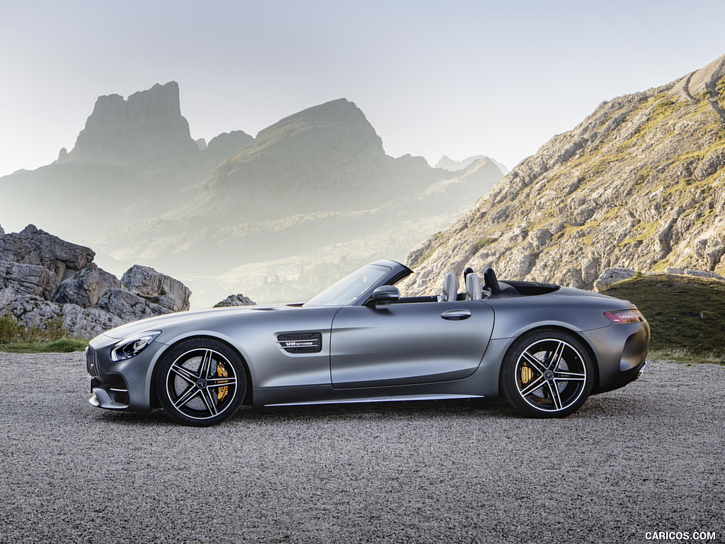 2018 Mercedes-AMG GT C Roadster (Color: Designo Selenit Grey Magno) - Side