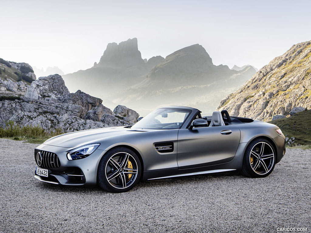 2018 Mercedes-AMG GT C Roadster (Color: Designo Selenit Grey Magno) - Side