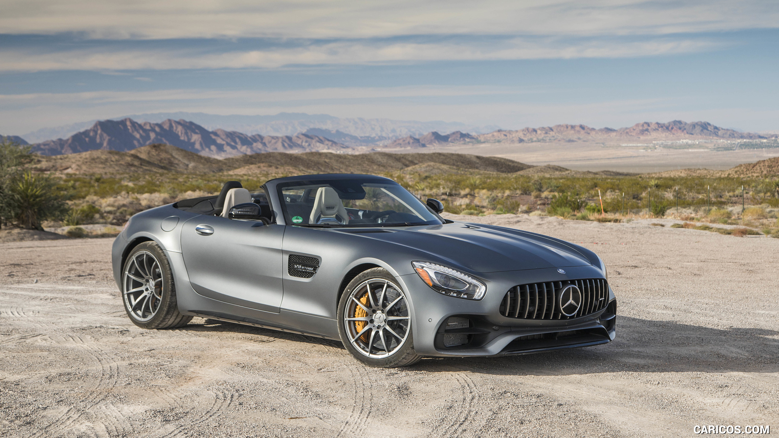 2018 Mercedes-AMG GT C Roadster - Front Three-Quarter, #39 of 350