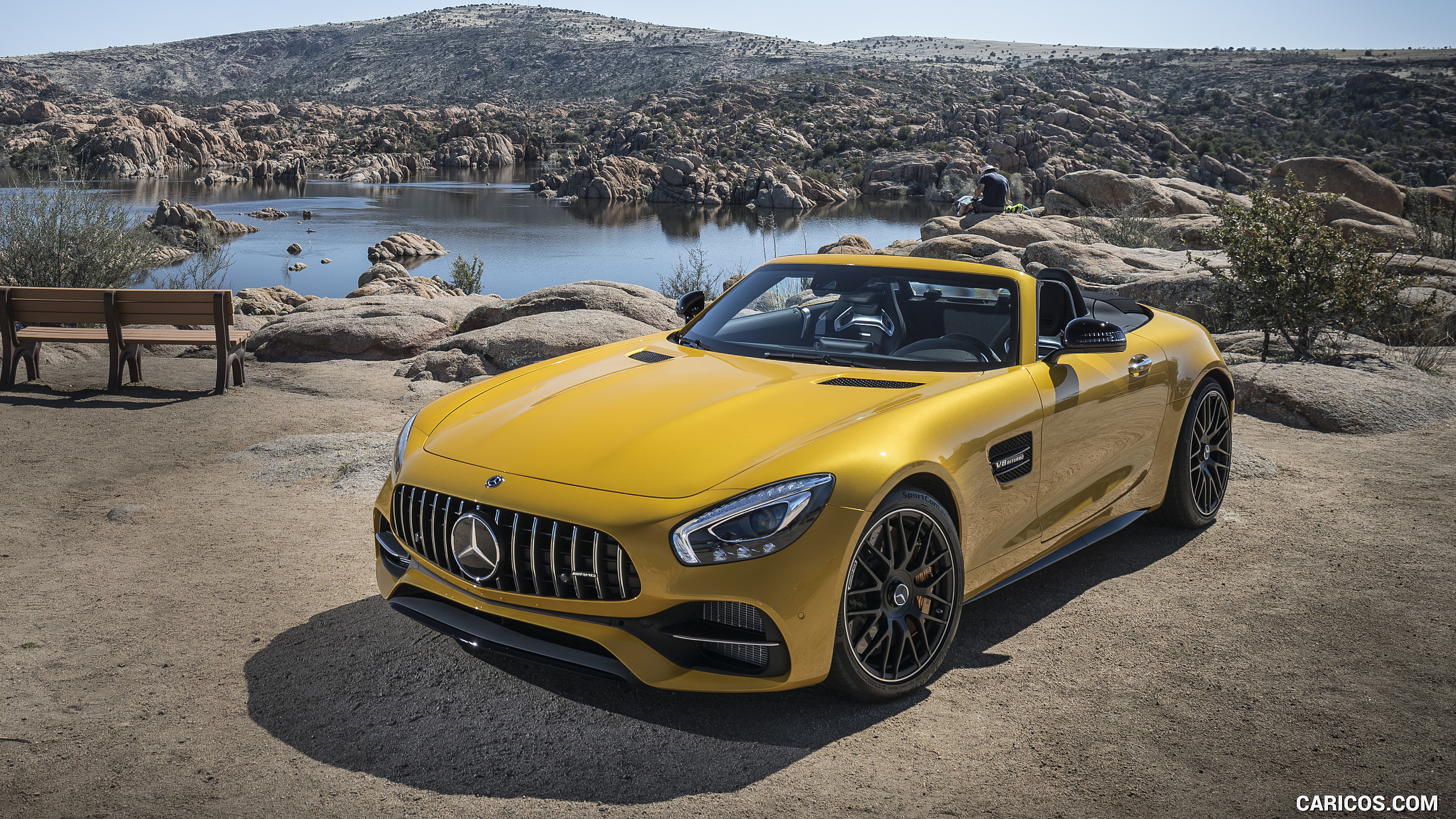 2018 Mercedes-AMG GT C Roadster - Front Three-Quarter, #170 of 350