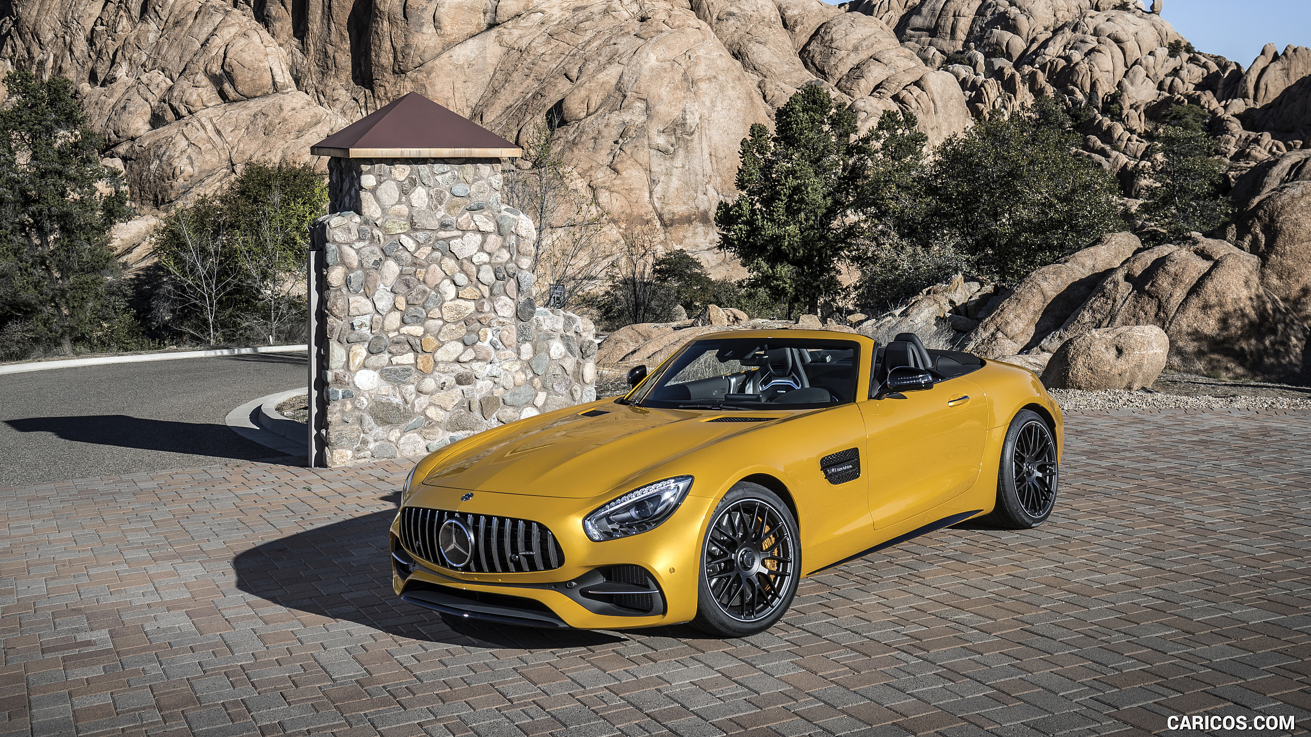2018 Mercedes-AMG GT C Roadster - Front Three-Quarter, #176 of 350