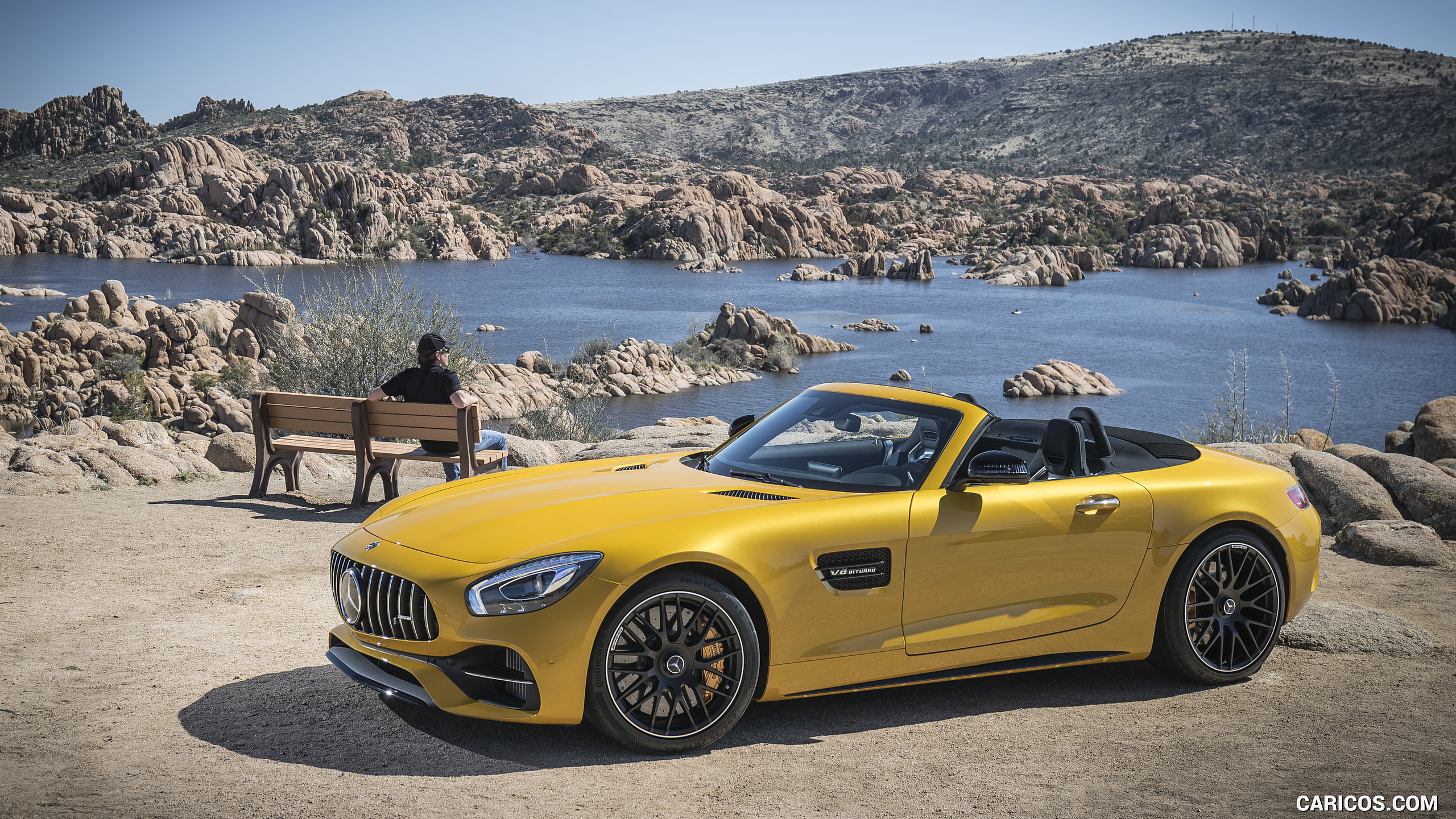 2018 Mercedes-AMG GT C Roadster - Front Three-Quarter, #181 of 350