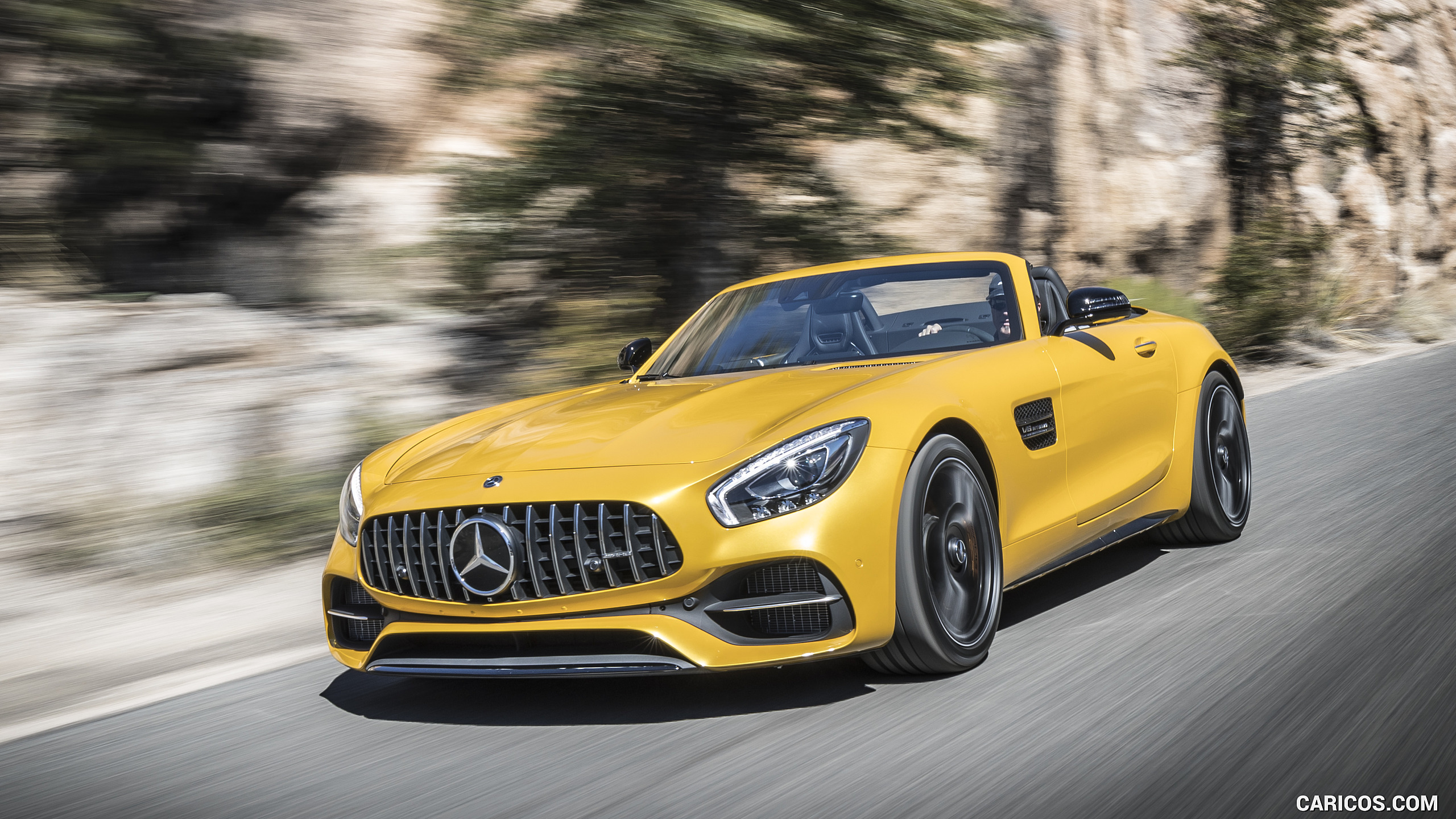 2018 Mercedes-AMG GT C Roadster - Front Three-Quarter, #185 of 350