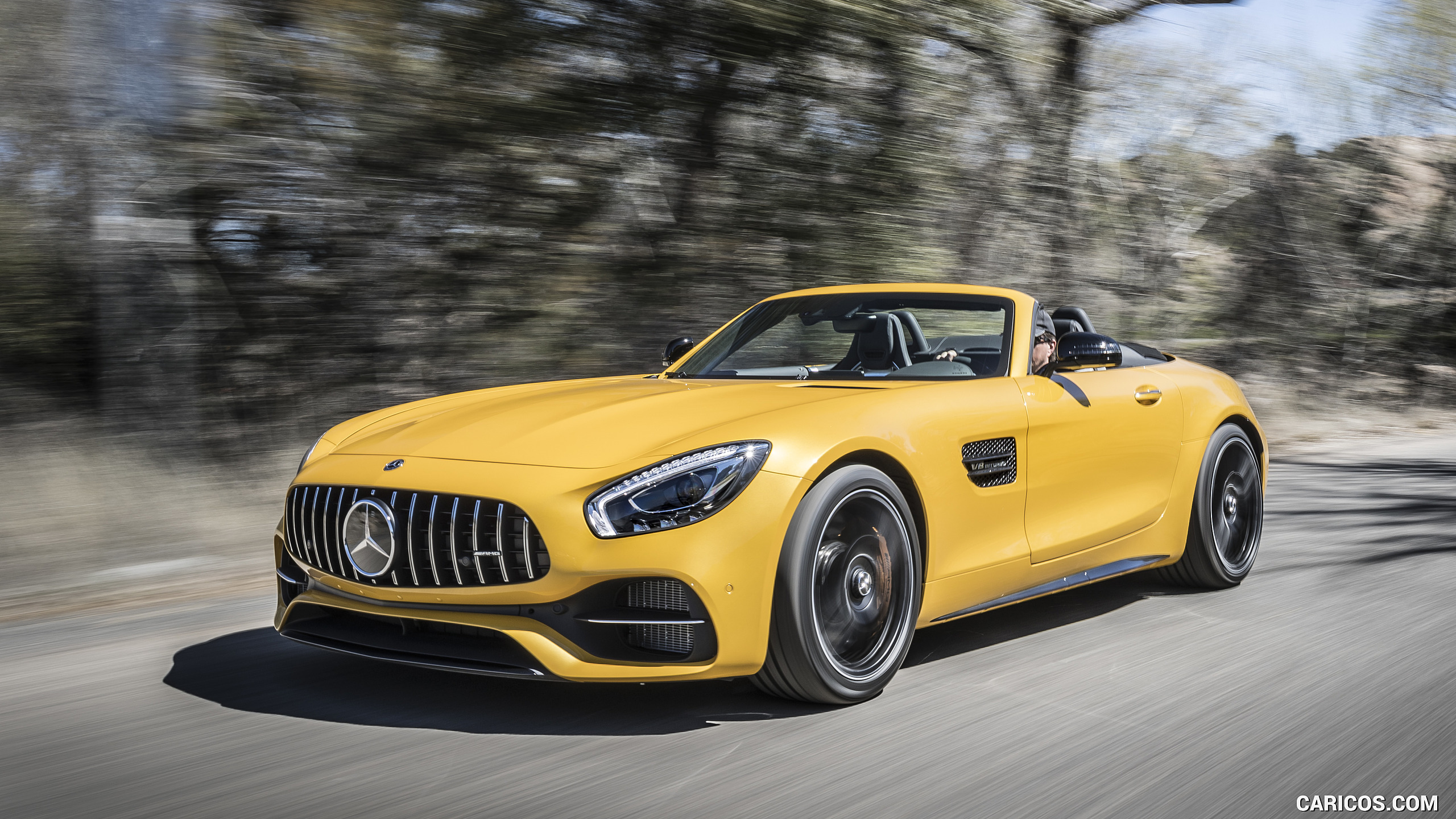 2018 Mercedes-AMG GT C Roadster - Front Three-Quarter, #187 of 350