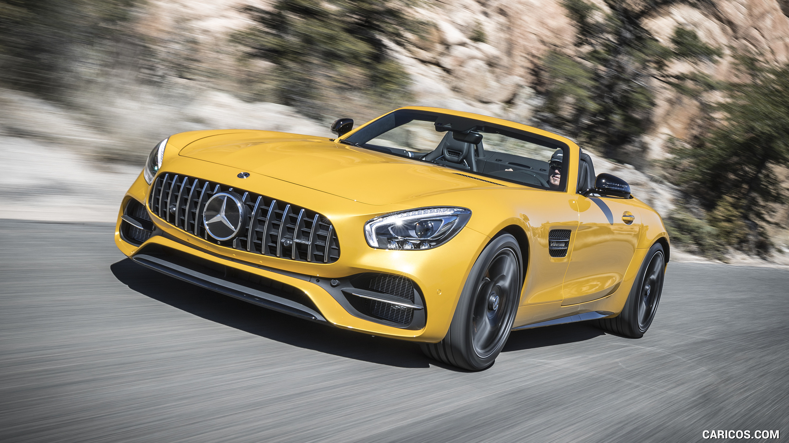 2018 Mercedes-AMG GT C Roadster - Front Three-Quarter, #196 of 350