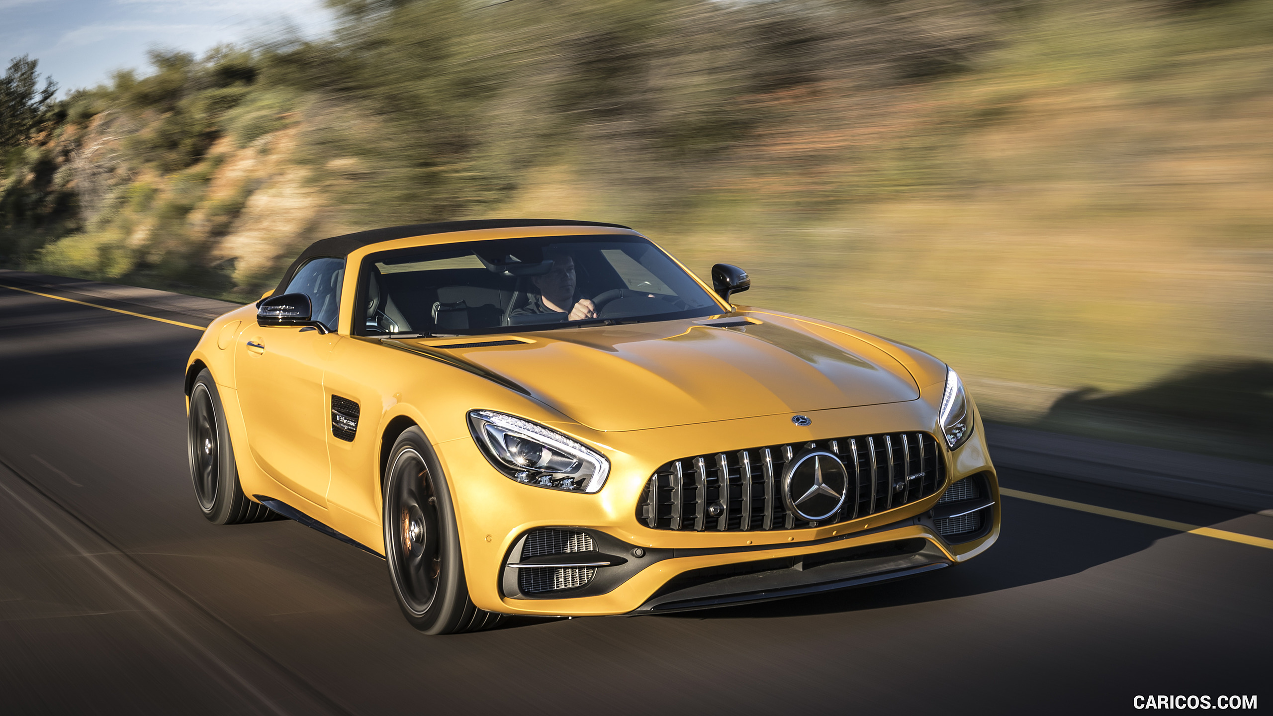 2018 Mercedes-AMG GT C Roadster - Front Three-Quarter, #199 of 350