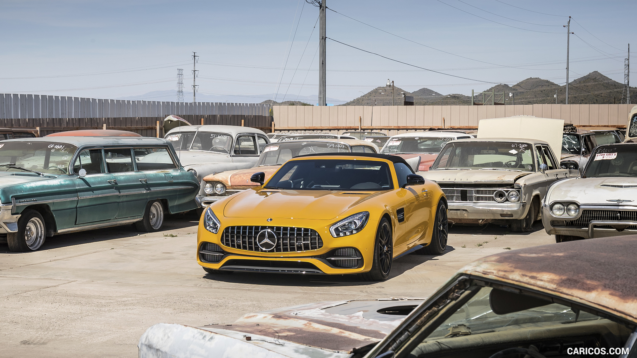 2018 Mercedes-AMG GT C Roadster - Front Three-Quarter, #207 of 350