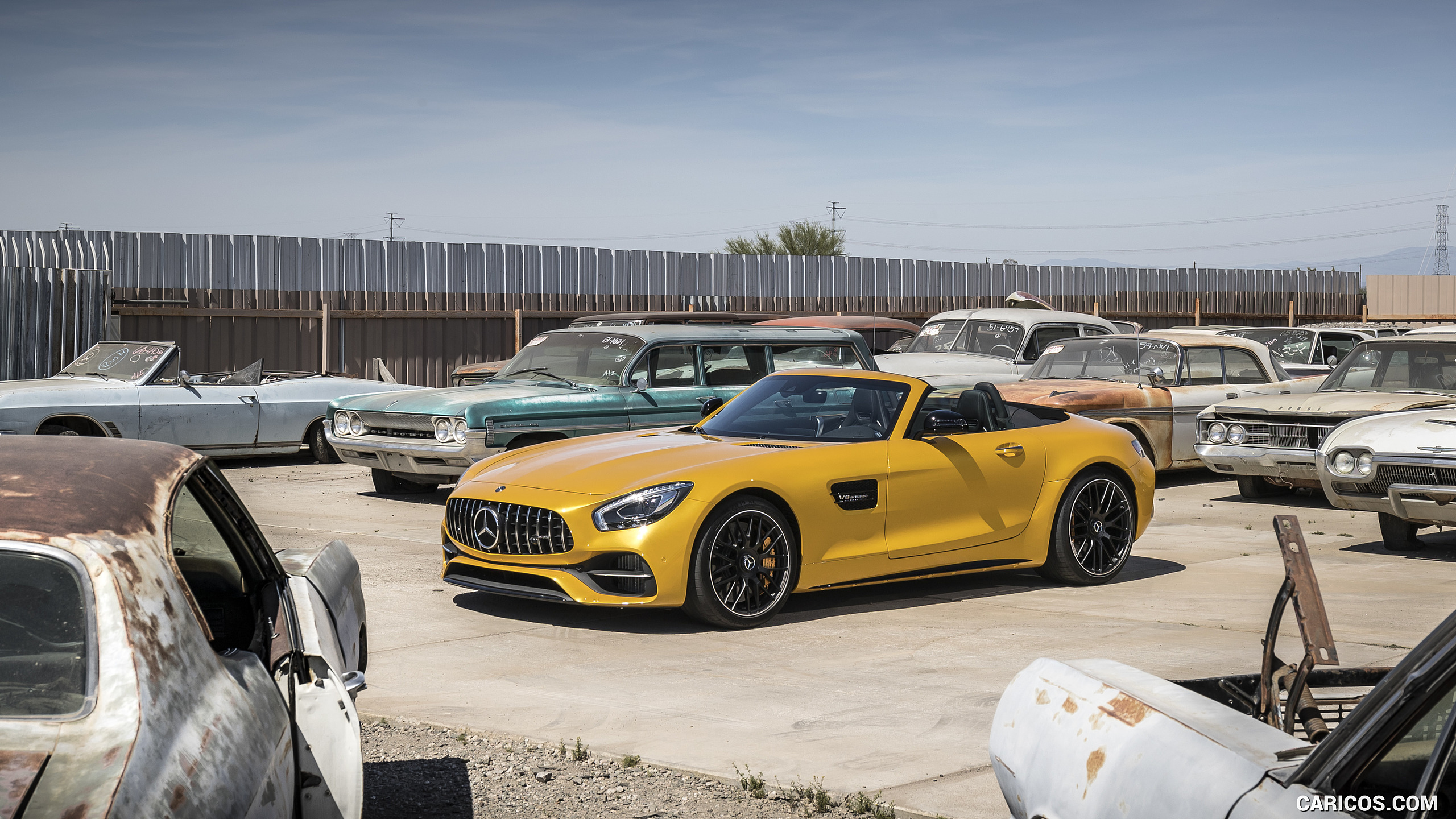 2018 Mercedes-AMG GT C Roadster - Front Three-Quarter, #208 of 350