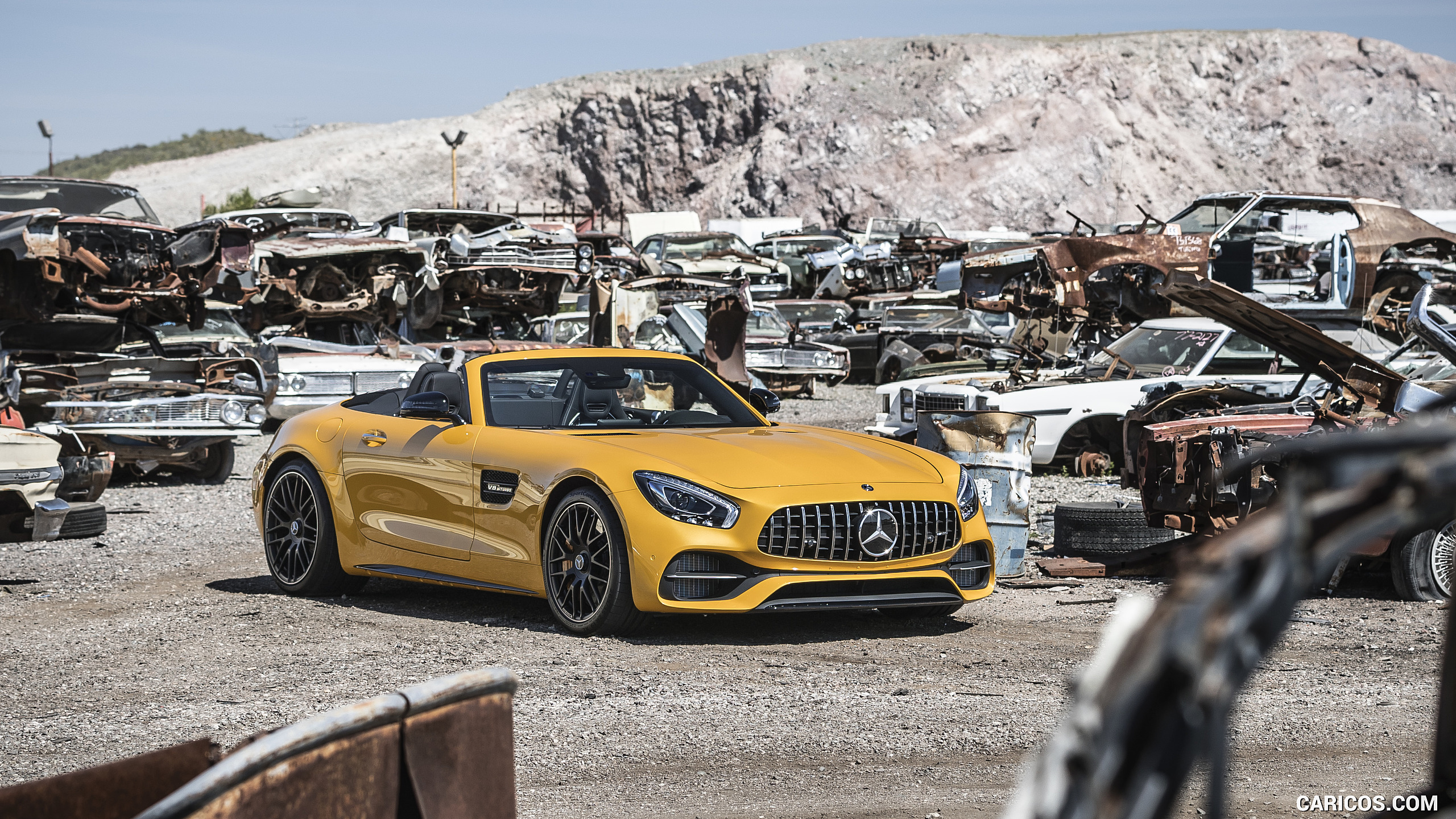 2018 Mercedes-AMG GT C Roadster - Front Three-Quarter, #209 of 350