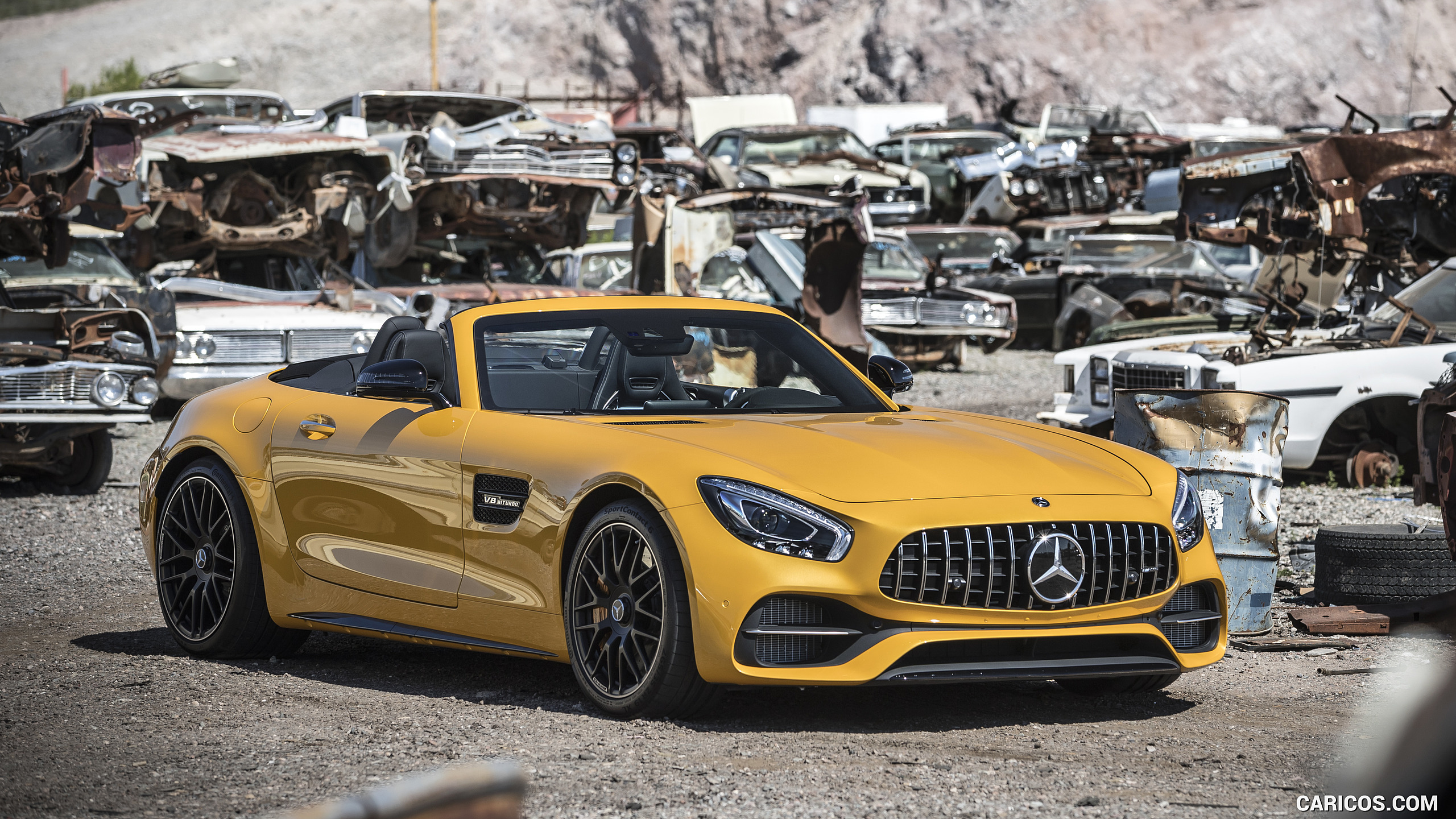 2018 Mercedes-AMG GT C Roadster - Front Three-Quarter, #212 of 350