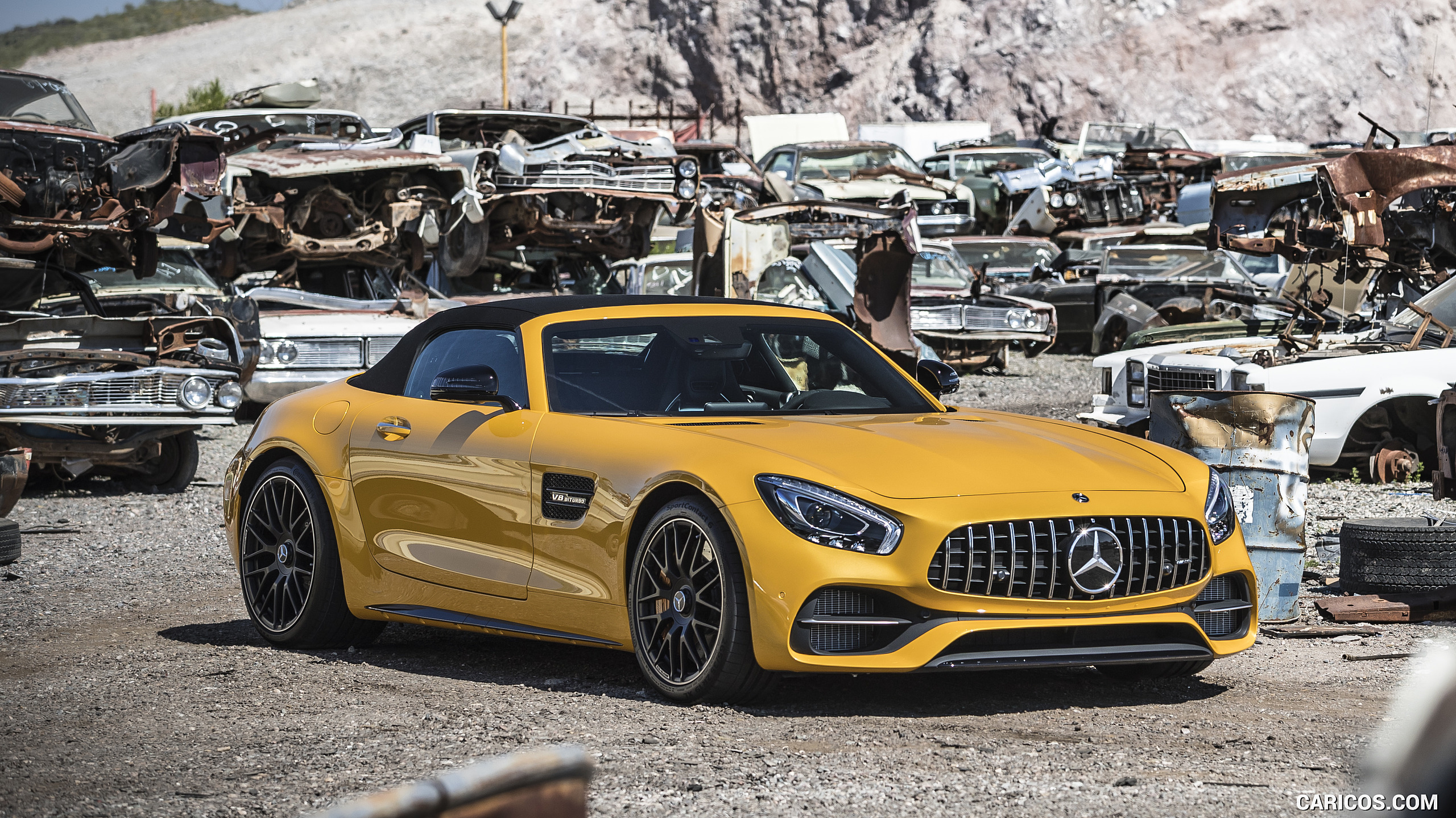 2018 Mercedes-AMG GT C Roadster - Front Three-Quarter, #213 of 350