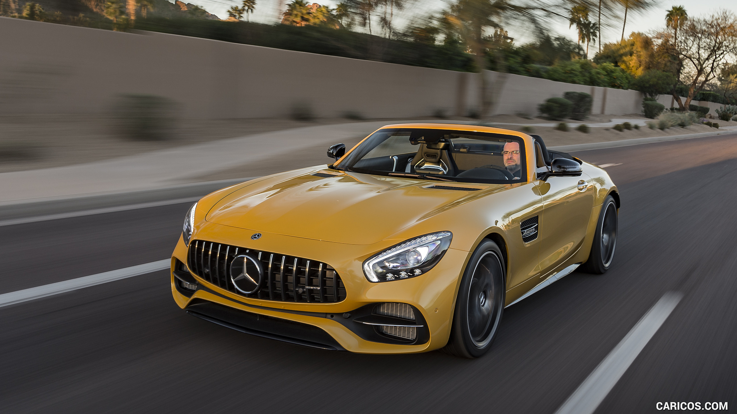 2018 Mercedes-AMG GT C Roadster - Front Three-Quarter, #222 of 350
