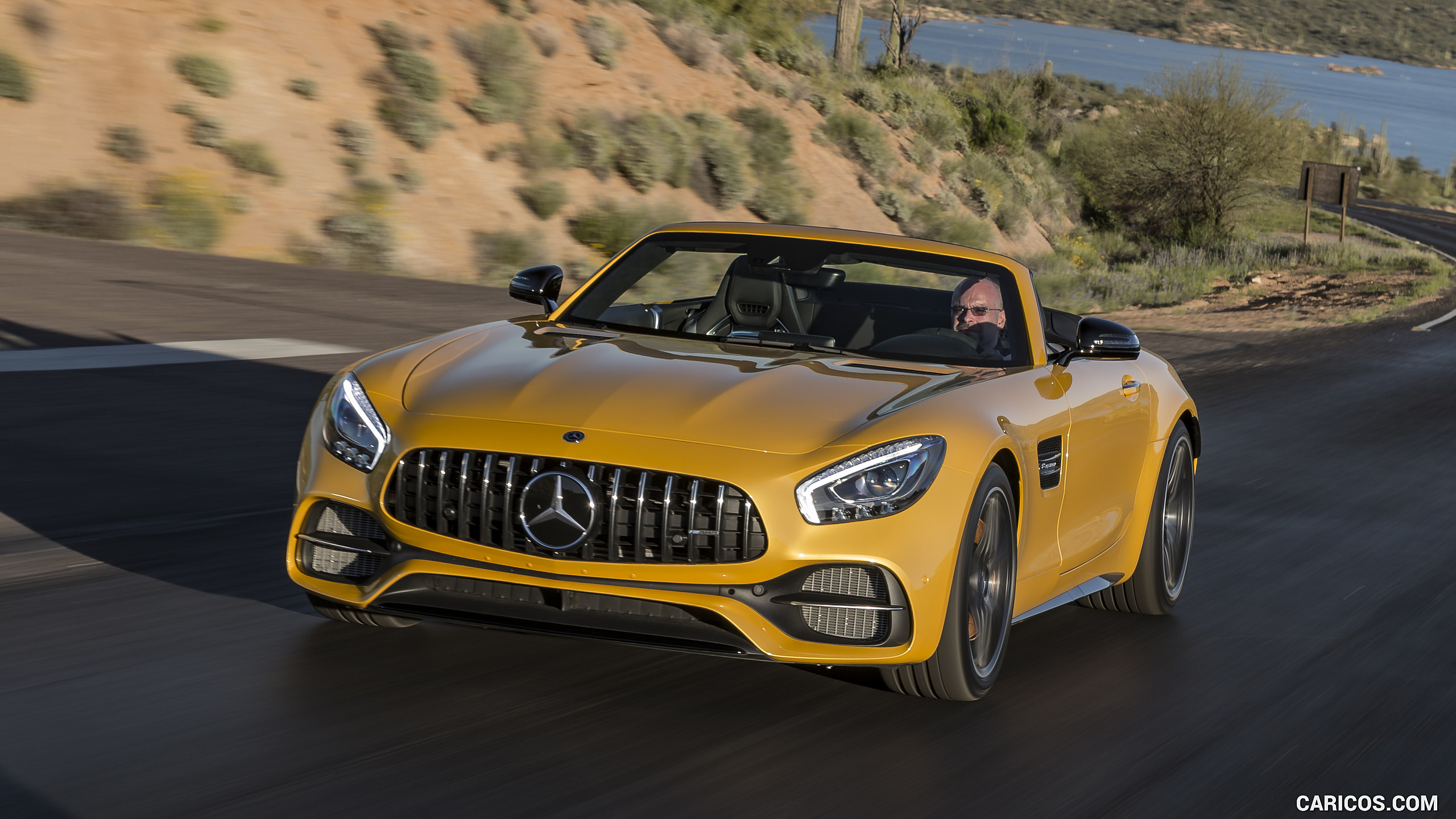 2018 Mercedes-AMG GT C Roadster - Front Three-Quarter, #225 of 350