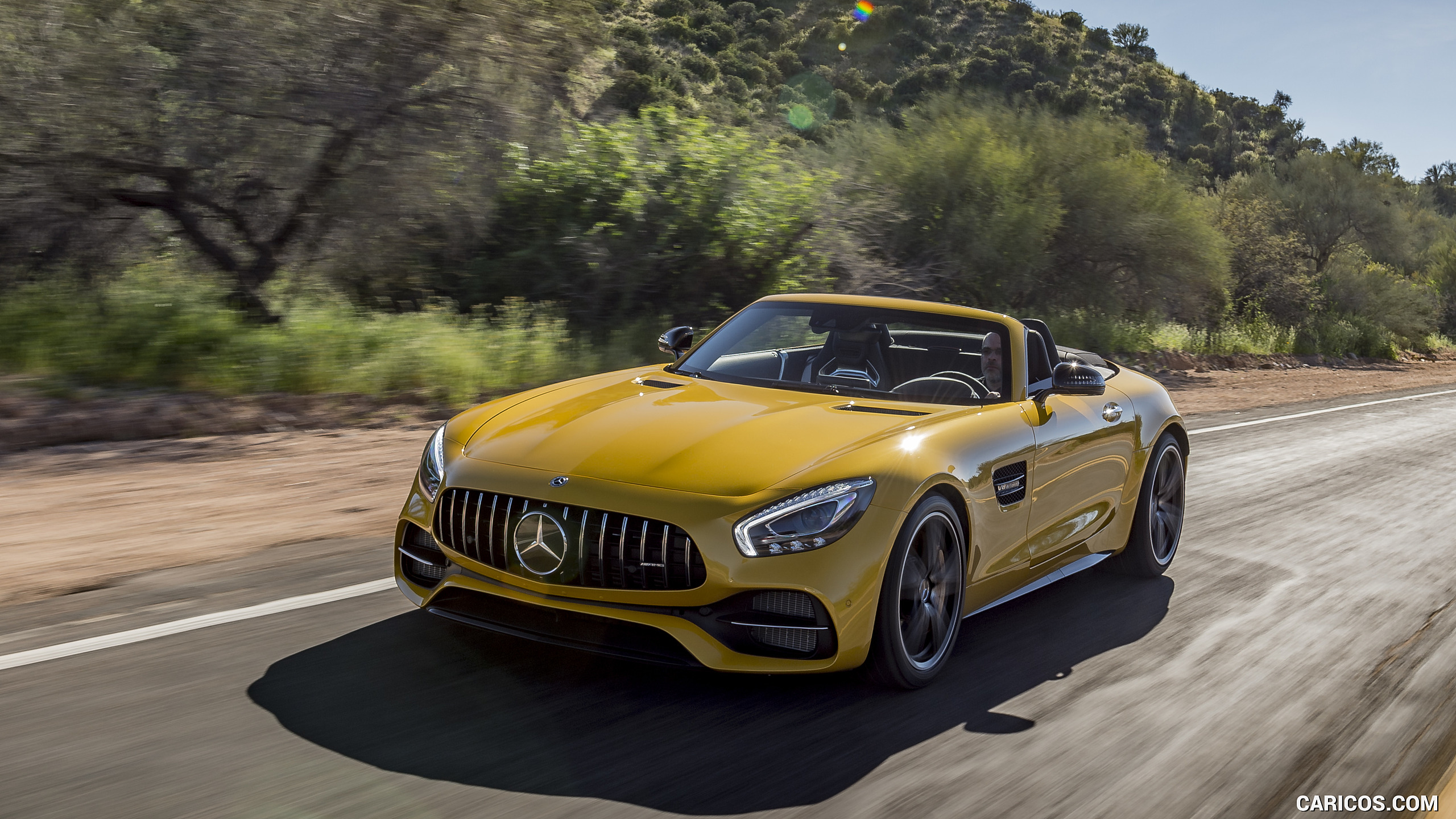2018 Mercedes-AMG GT C Roadster - Front Three-Quarter, #226 of 350