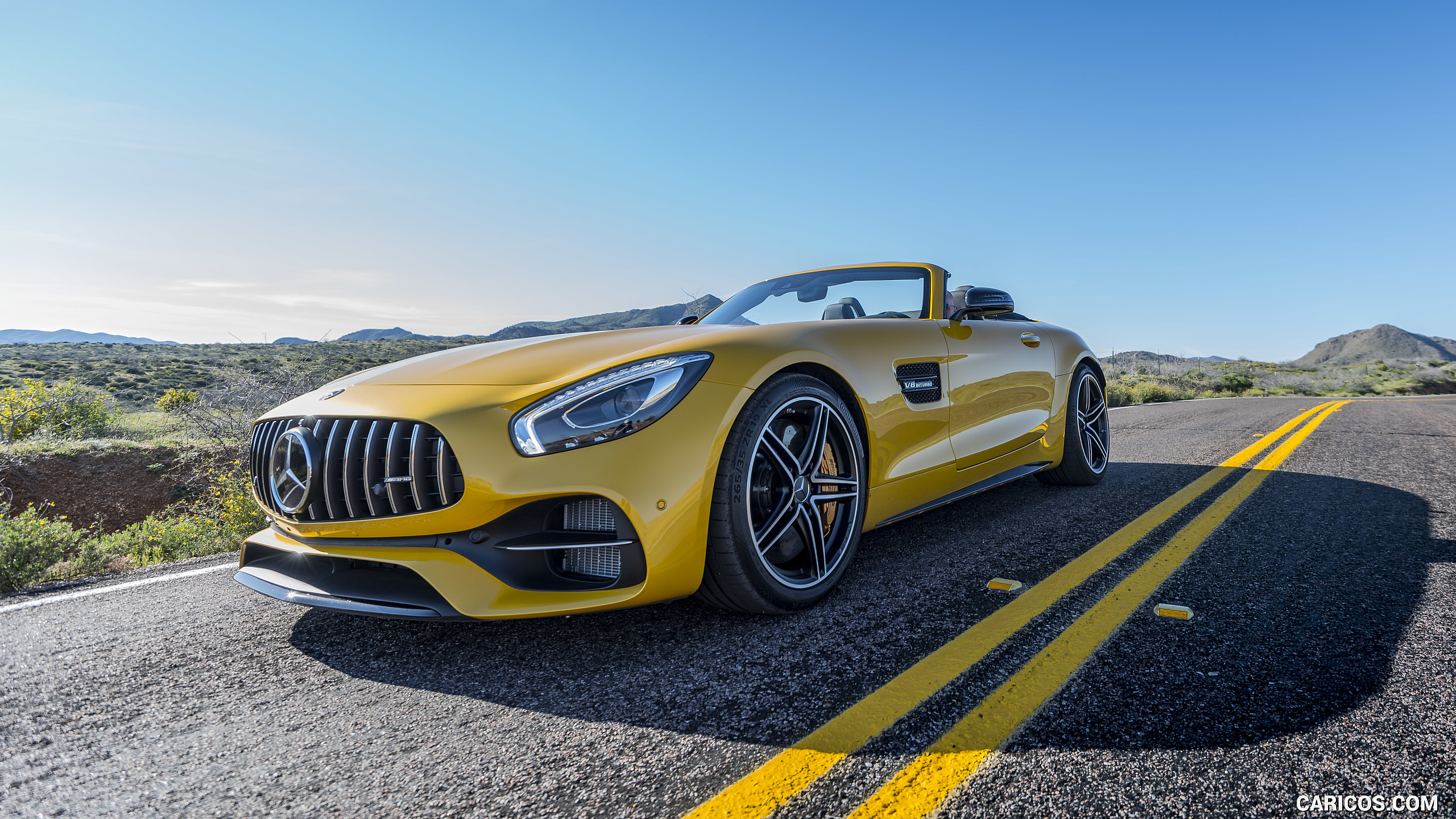 2018 Mercedes-AMG GT C Roadster - Front Three-Quarter, #230 of 350