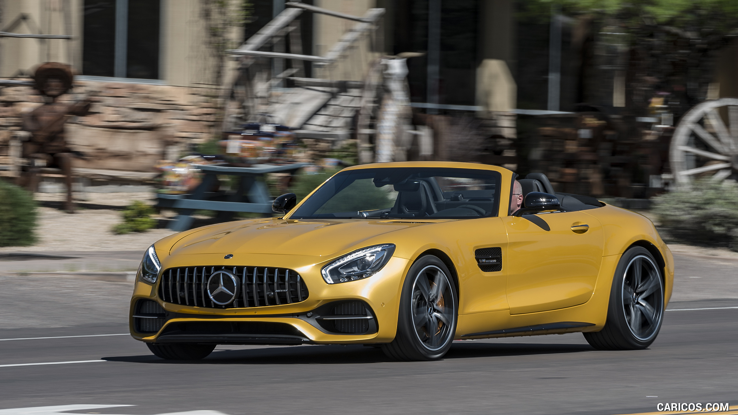 2018 Mercedes-AMG GT C Roadster - Front Three-Quarter, #234 of 350