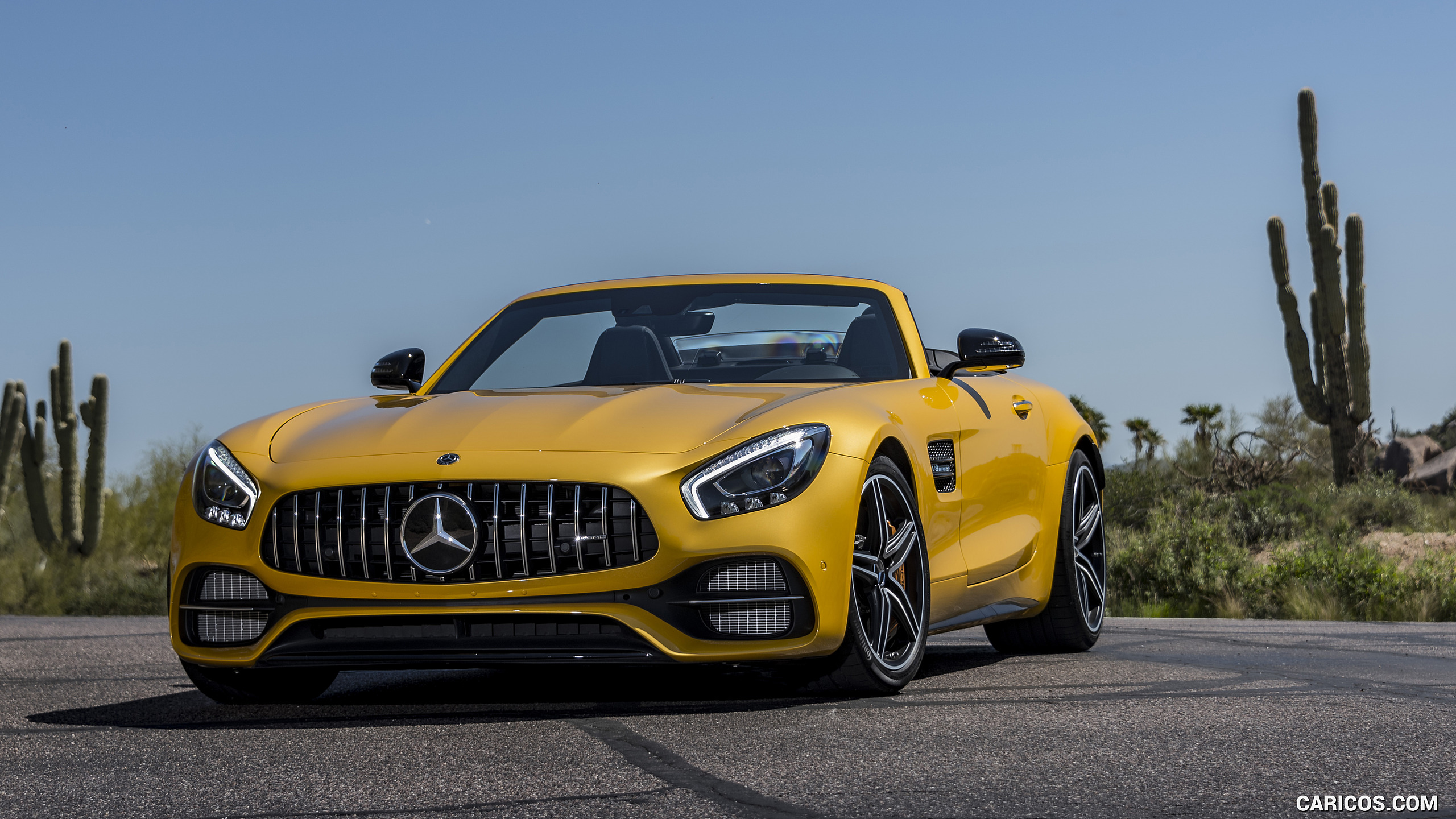 2018 Mercedes-AMG GT C Roadster - Front Three-Quarter, #236 of 350
