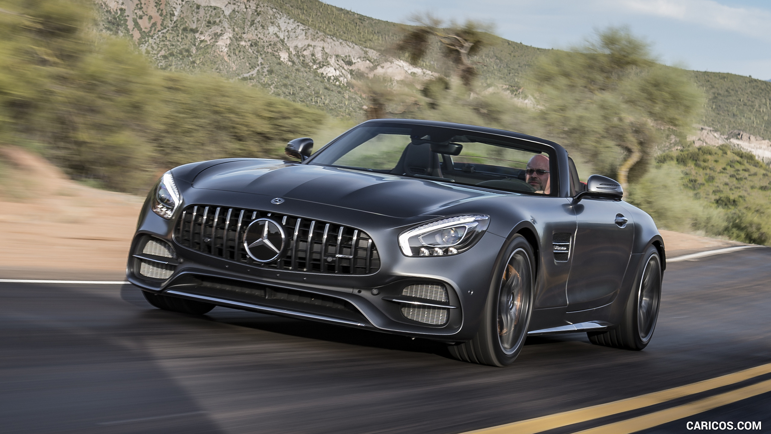 2018 Mercedes-AMG GT C Roadster - Front Three-Quarter, #288 of 350
