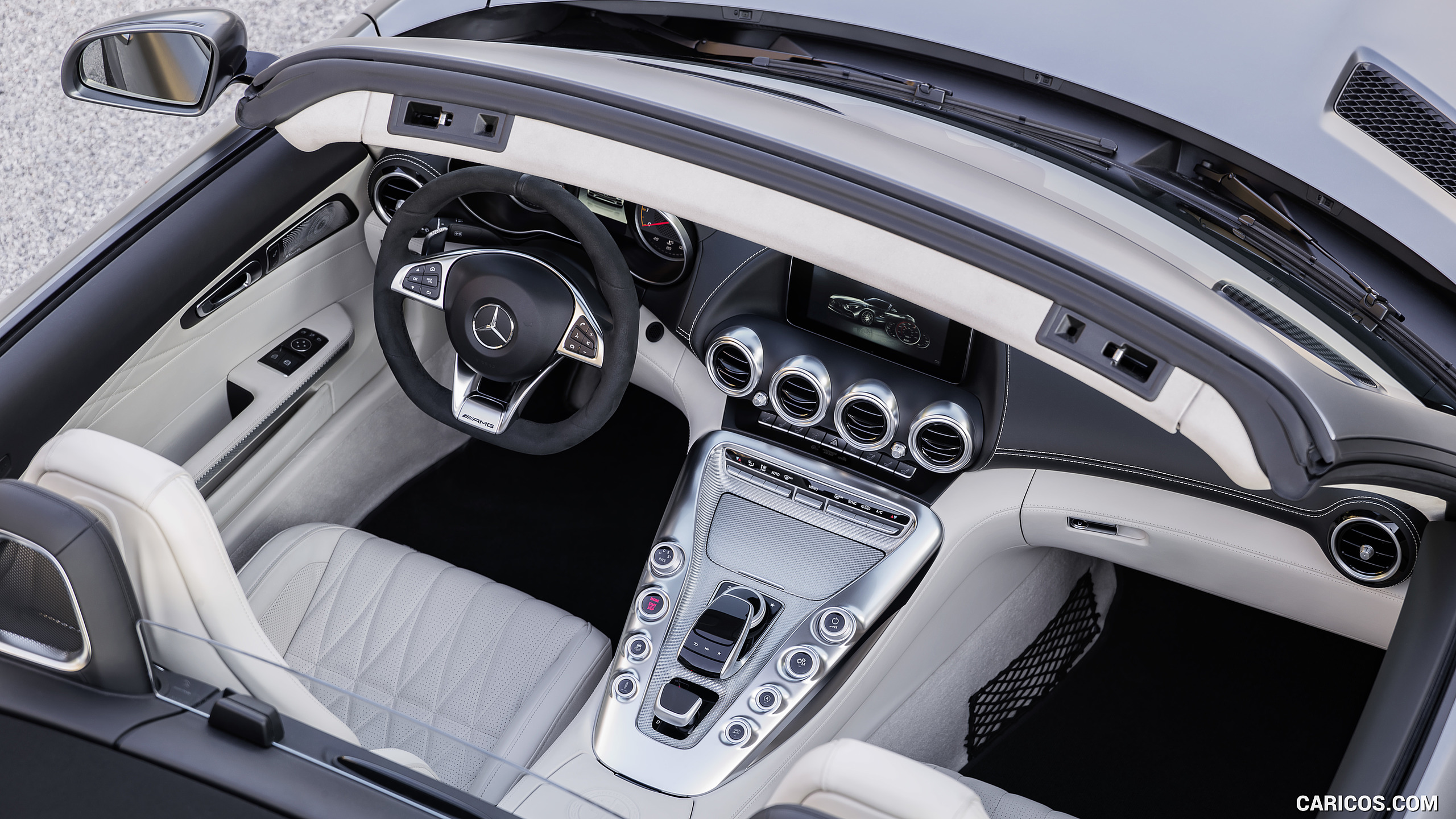 2018 Mercedes-AMG GT C Roadster - Nappa Leather Exclusive Macchiato Beige Interior, #8 of 350