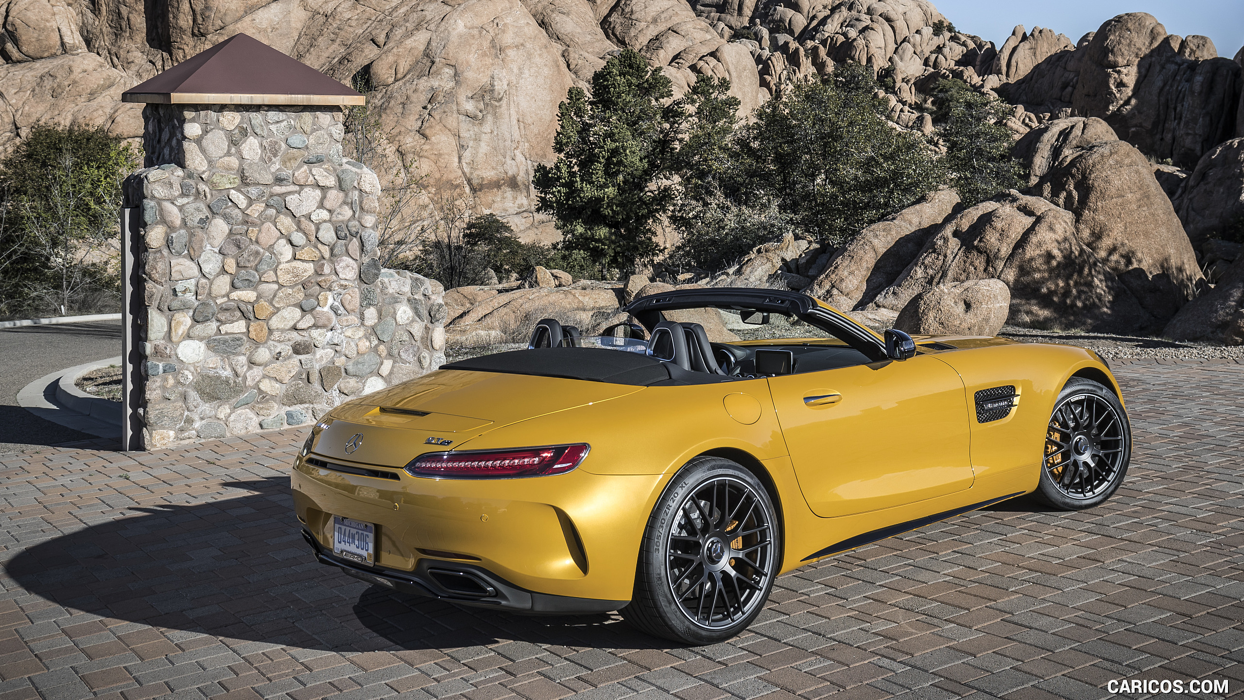 2018 Mercedes-AMG GT C Roadster - Rear Three-Quarter, #163 of 350