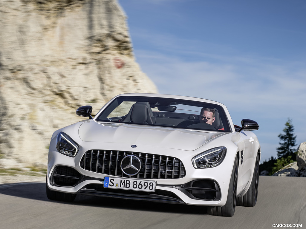 2018 Mercedes-AMG GT Roadster (Color: Designo Diamond White Bright) - Front