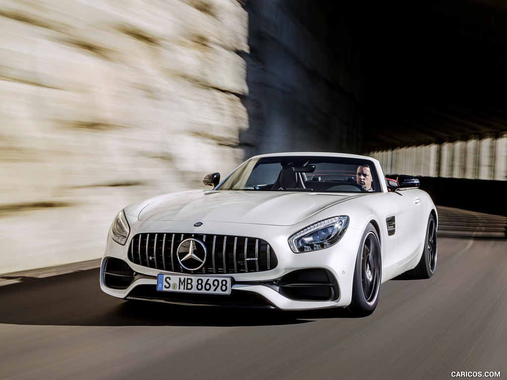 2018 Mercedes-AMG GT Roadster (Color: Designo Diamond White Bright) - Front