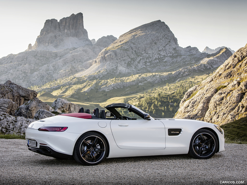 2018 Mercedes-AMG GT Roadster (Color: Designo Diamond White Bright) - Side