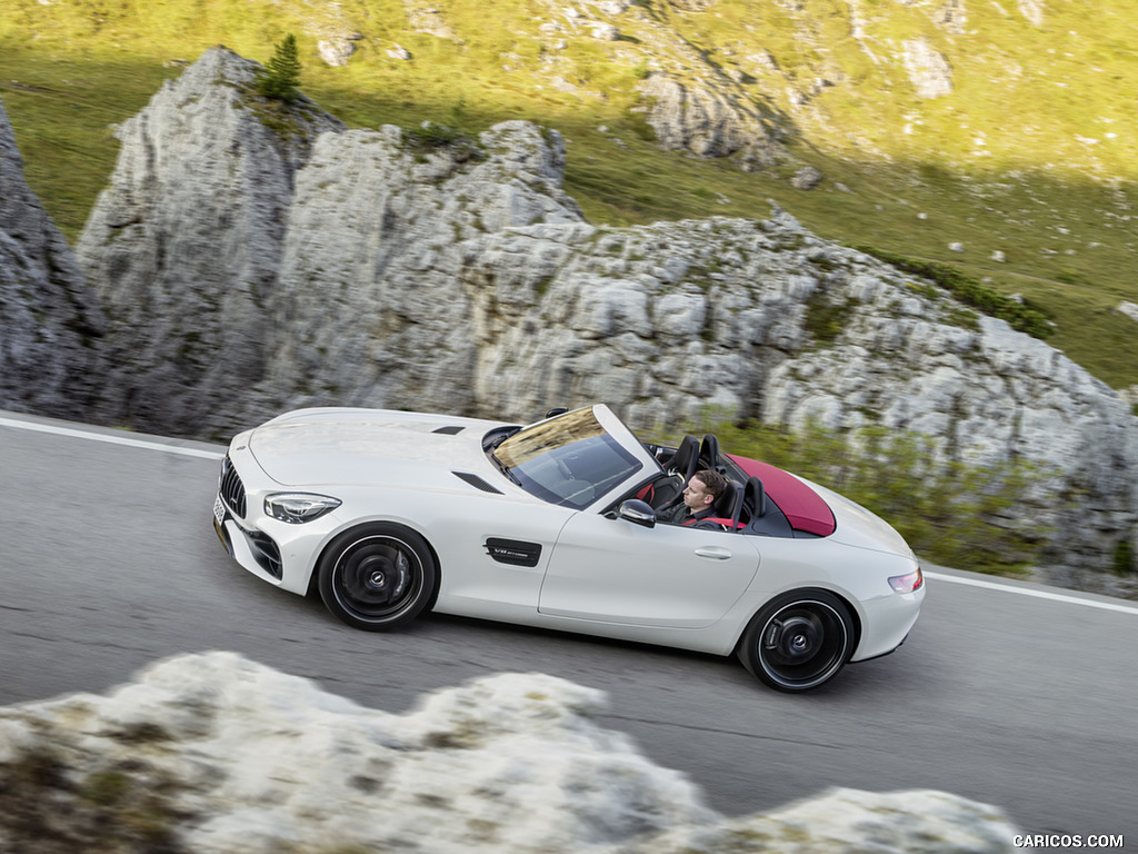 2018 Mercedes-AMG GT Roadster (Color: Designo Diamond White Bright) - Side