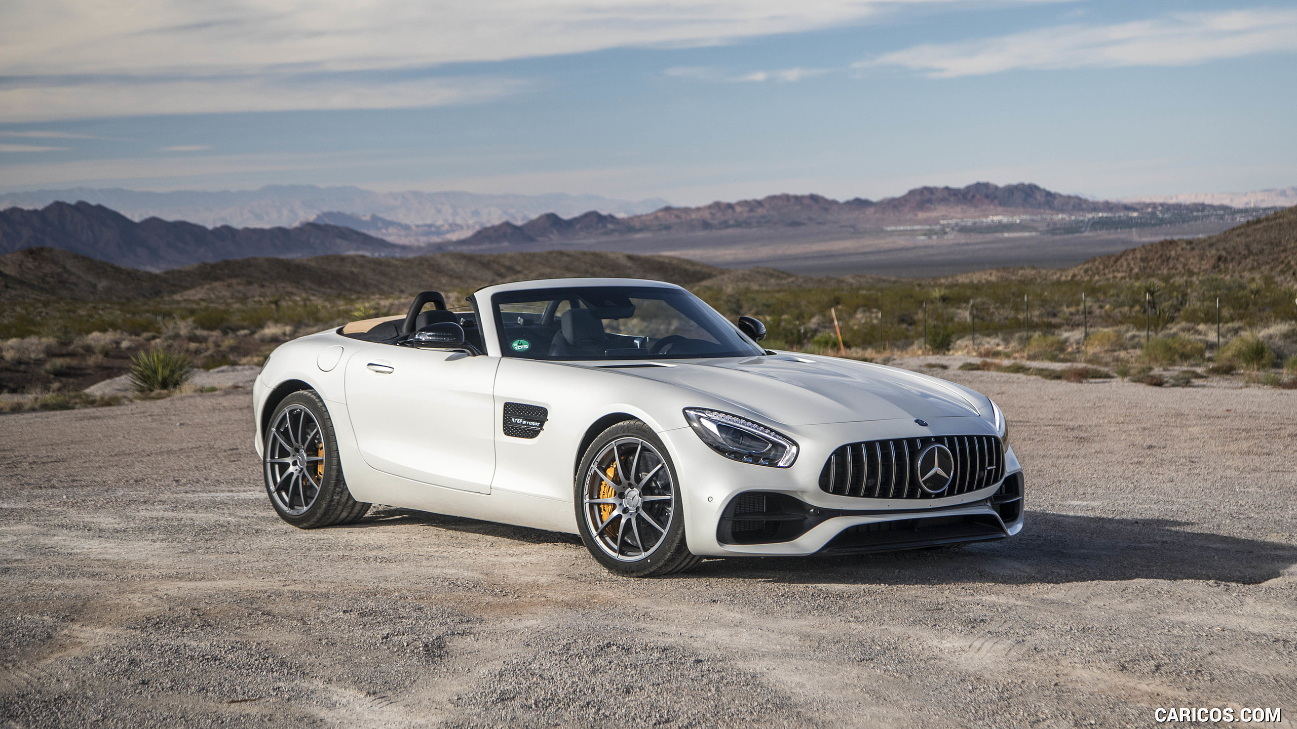 2018 Mercedes-AMG GT Roadster - Front Three-Quarter, #96 of 350