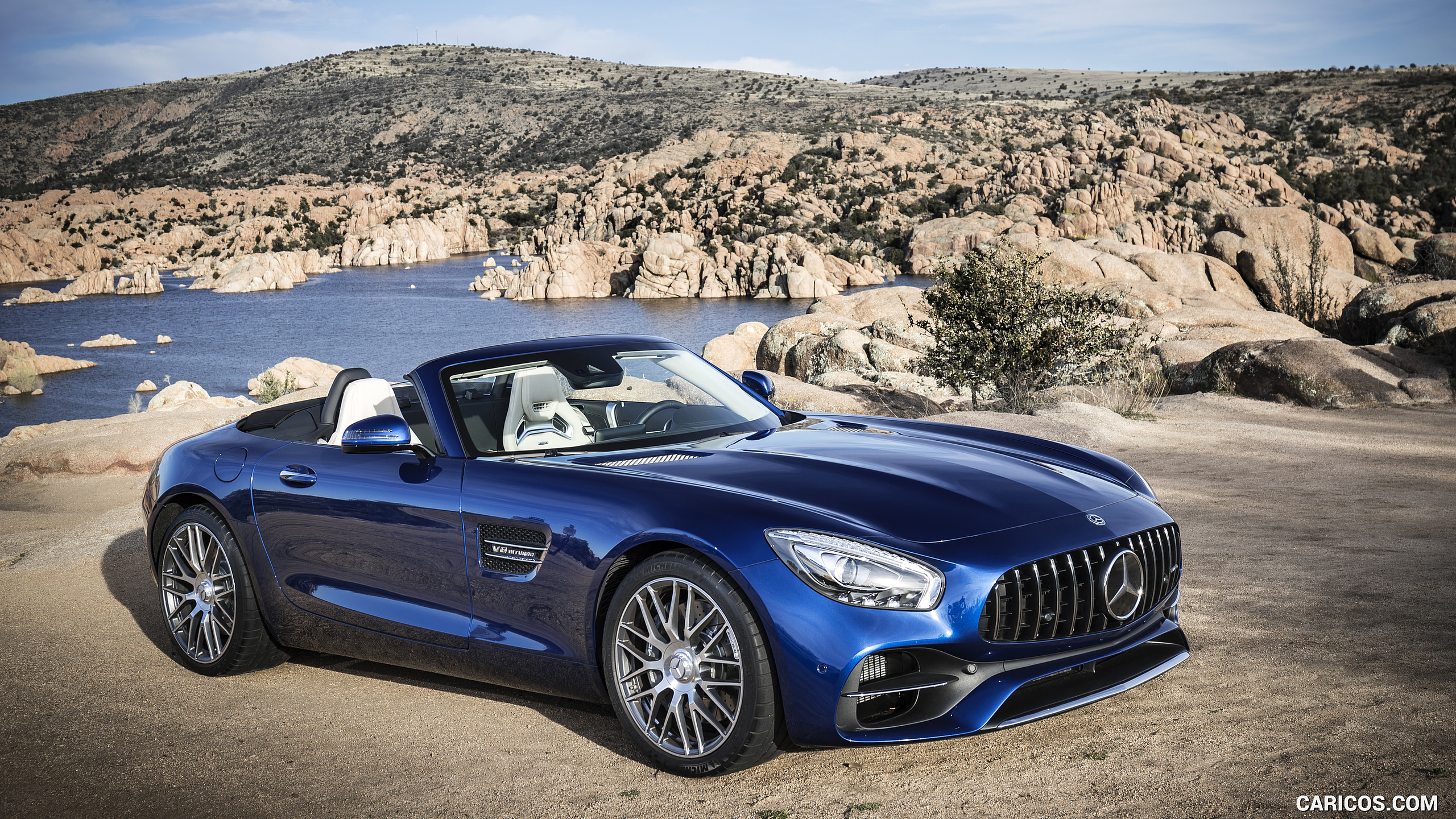 2018 Mercedes-AMG GT Roadster - Front Three-Quarter, #127 of 350