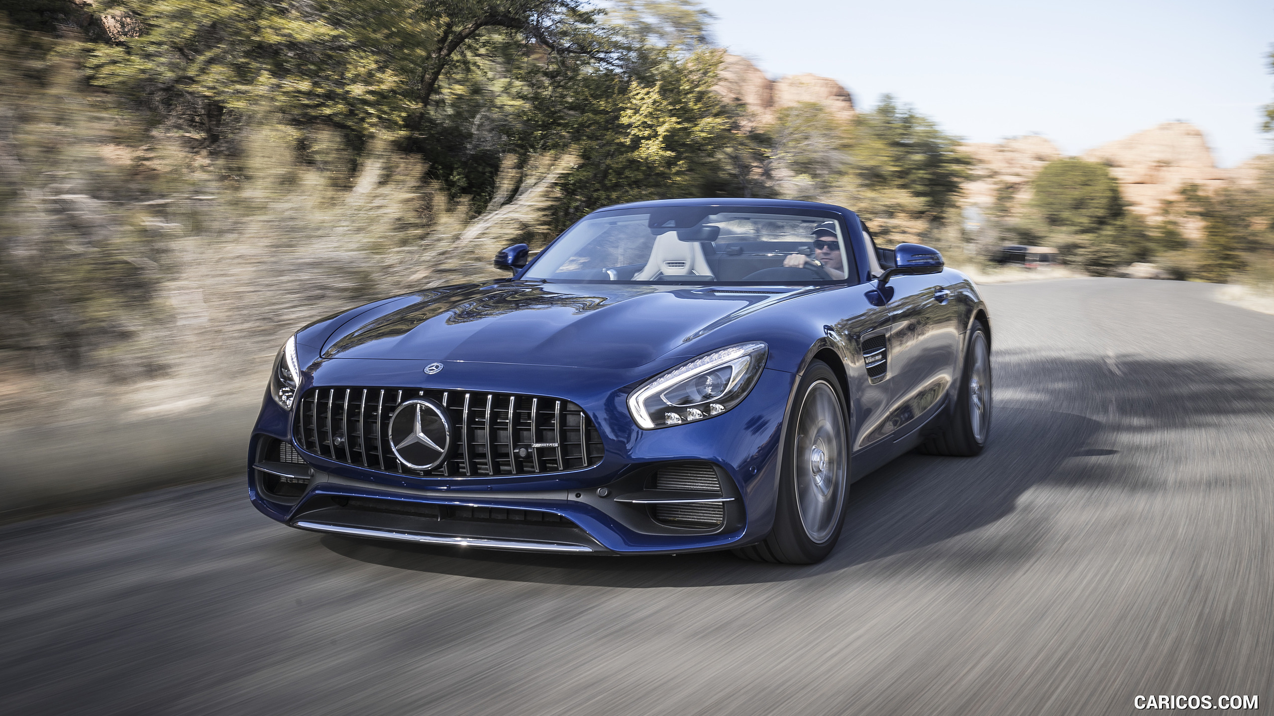 2018 Mercedes-AMG GT Roadster - Front Three-Quarter, #132 of 350