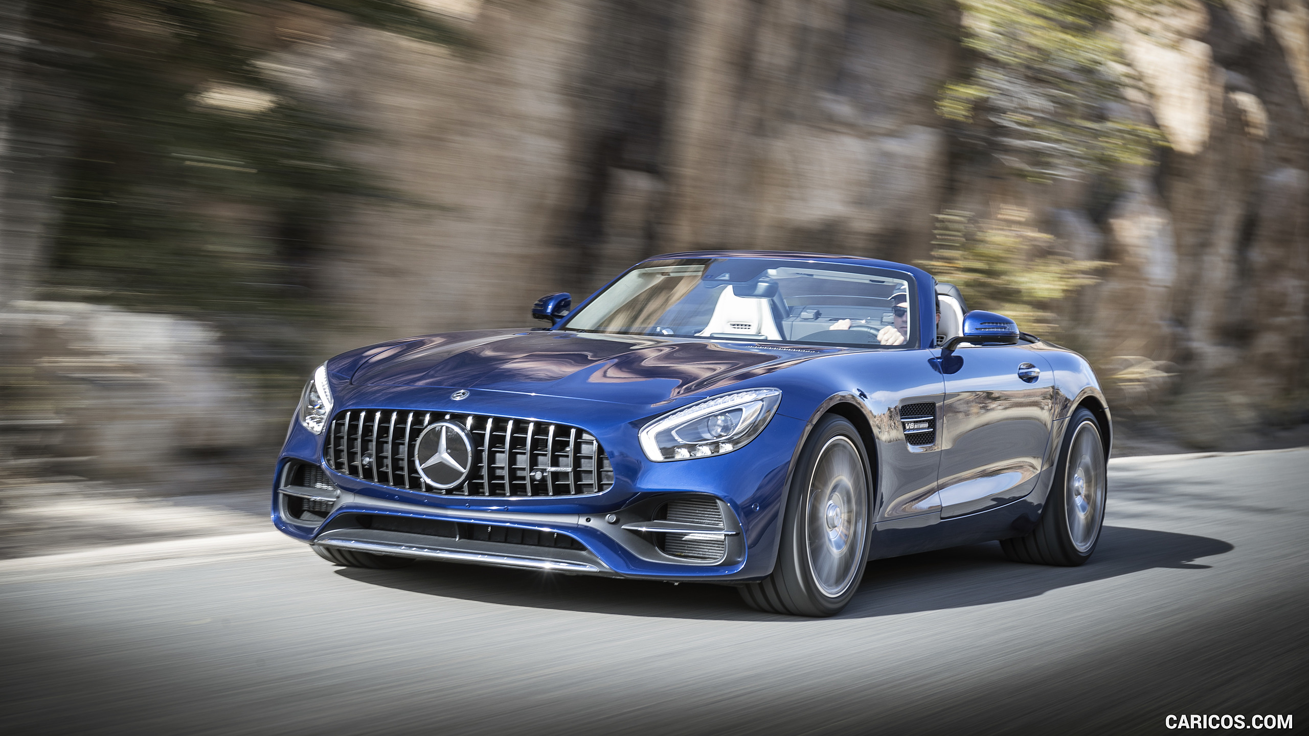 2018 Mercedes-AMG GT Roadster - Front Three-Quarter, #134 of 350
