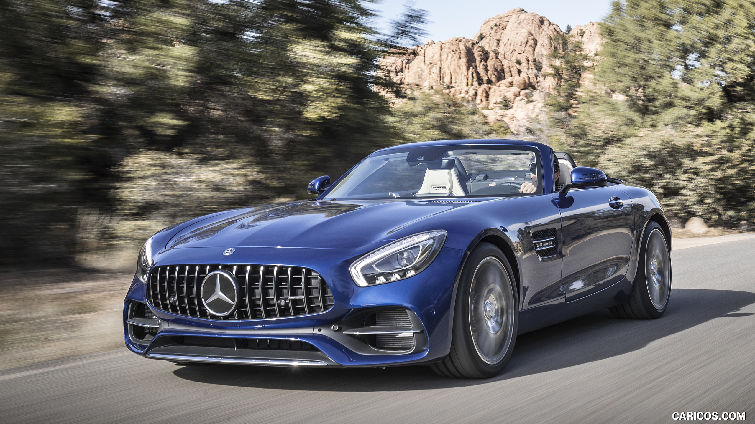 2018 Mercedes-AMG GT Roadster - Front Three-Quarter, #135 of 350