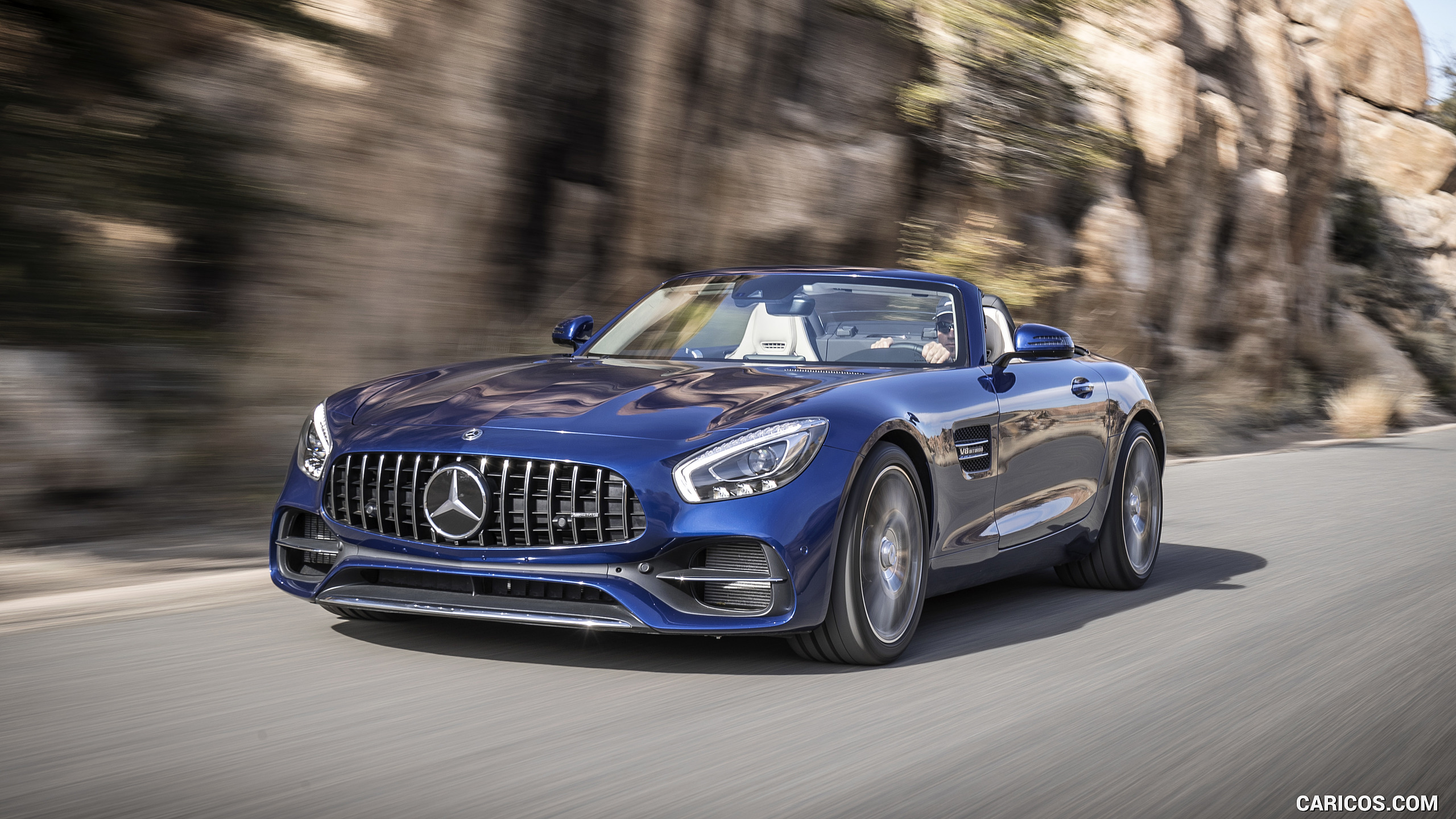 2018 Mercedes-AMG GT Roadster - Front Three-Quarter, #138 of 350
