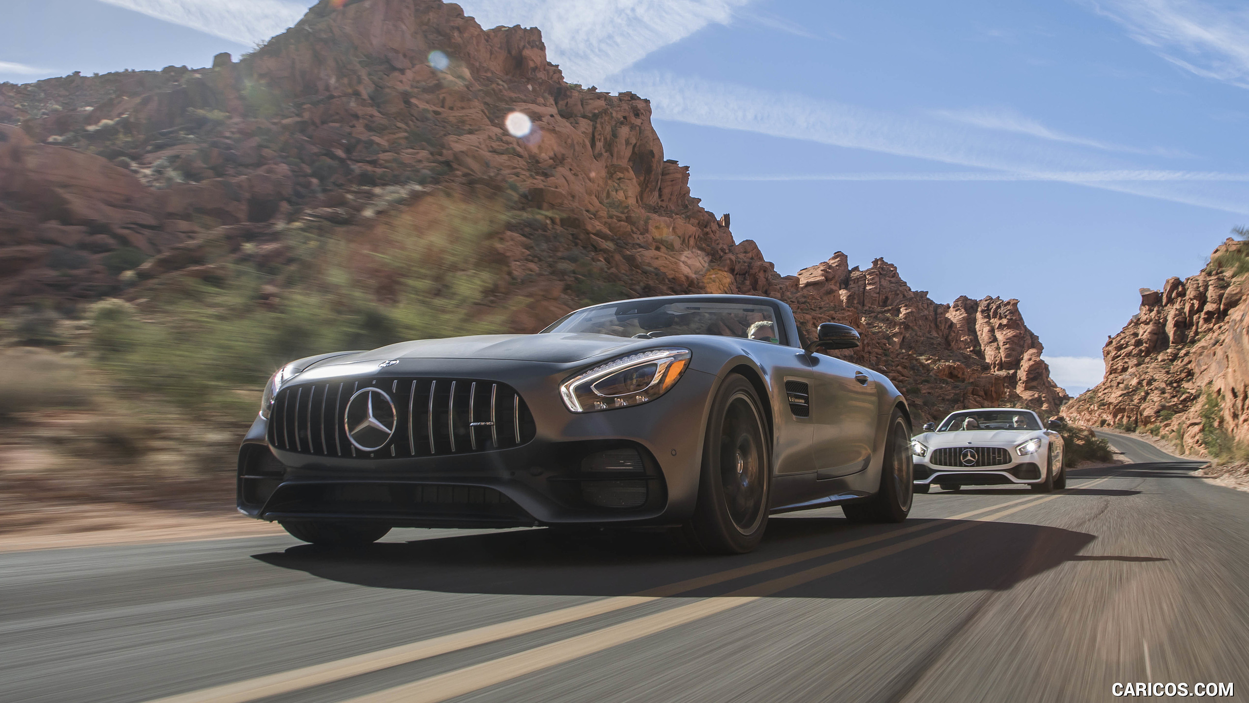 2018 Mercedes-AMG GT and GT C Roadsters - Front Three-Quarter, #50 of 350