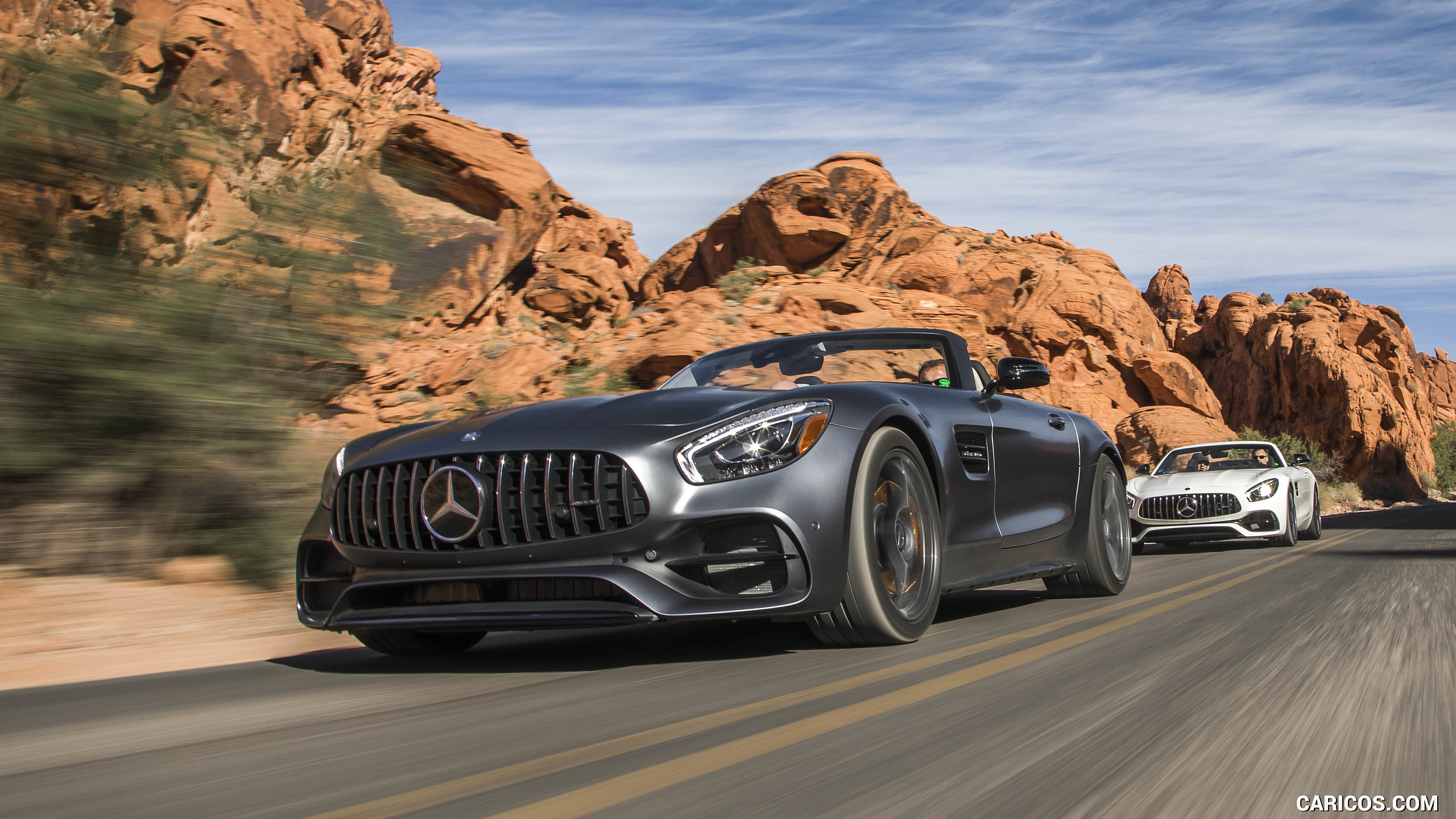 2018 Mercedes-AMG GT and GT C Roadsters - Front Three-Quarter, #51 of 350