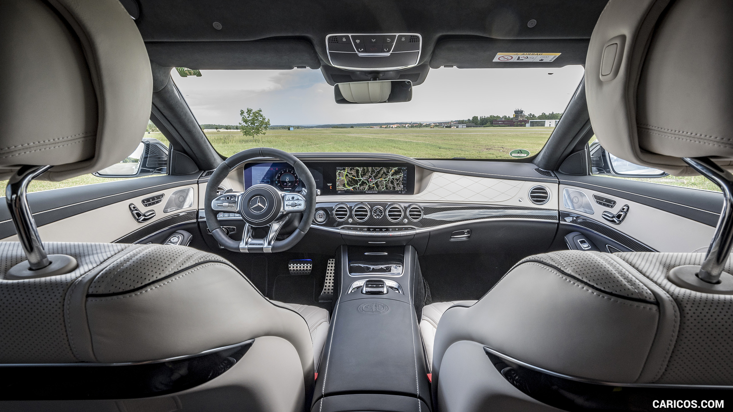 2018 Mercedes-AMG S63 4MATIC+ (Color: designo Diamond White Bright) - Interior, #70 of 100