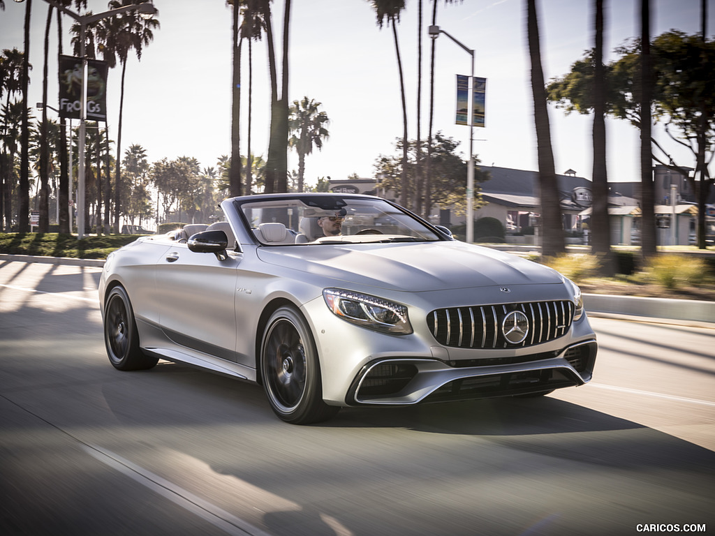 2018 Mercedes-AMG S63 Cabrio (US-Spec) - Front Three-Quarter