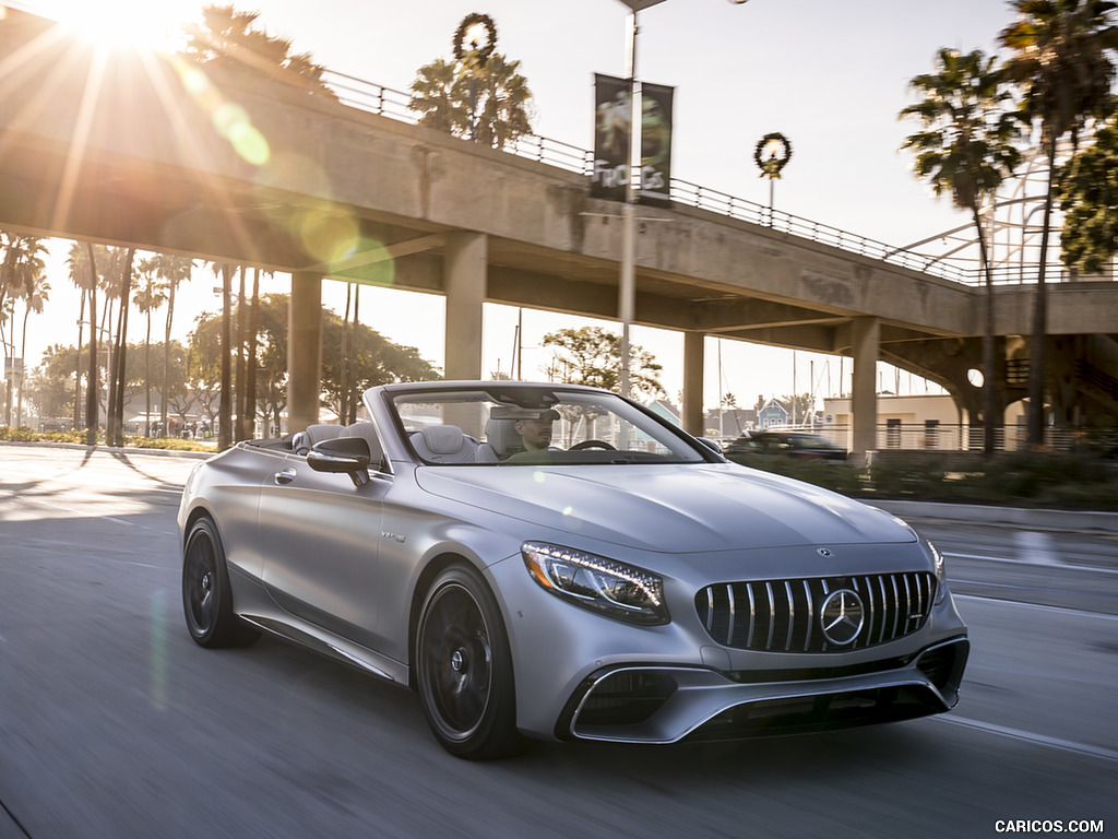 2018 Mercedes-AMG S63 Cabrio (US-Spec) - Front Three-Quarter