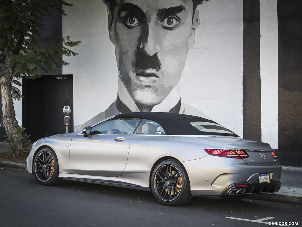 2018 Mercedes-AMG S63 Cabrio (US-Spec) - Rear Three-Quarter