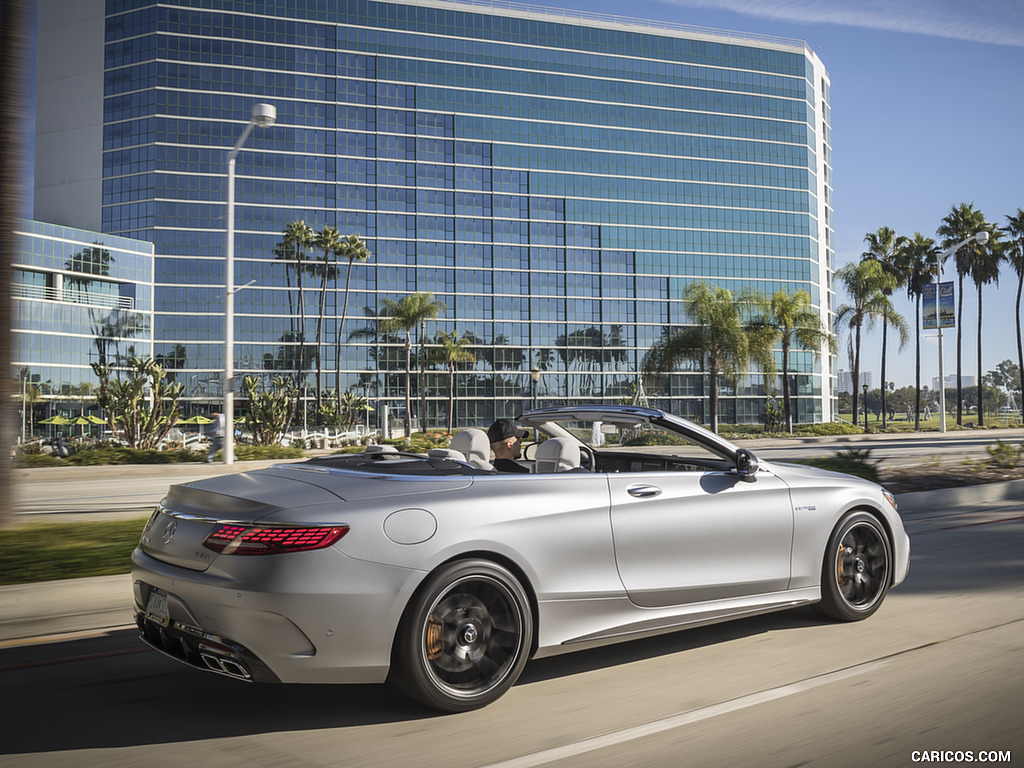 2018 Mercedes-AMG S63 Cabrio (US-Spec) - Rear Three-Quarter