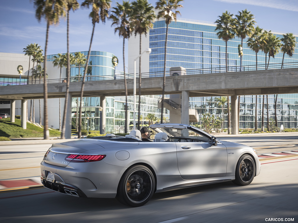 2018 Mercedes-AMG S63 Cabrio (US-Spec) - Rear Three-Quarter