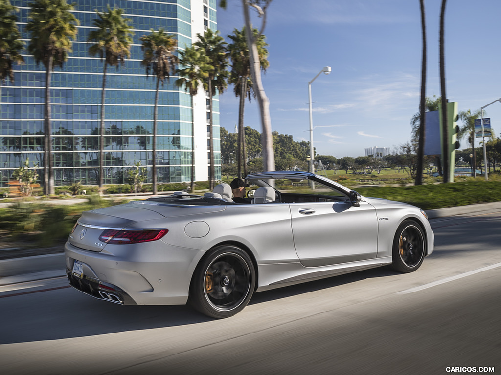 2018 Mercedes-AMG S63 Cabrio (US-Spec) - Rear Three-Quarter