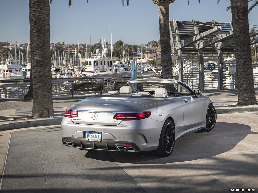 2018 Mercedes-AMG S63 Cabrio (US-Spec) - Rear Three-Quarter