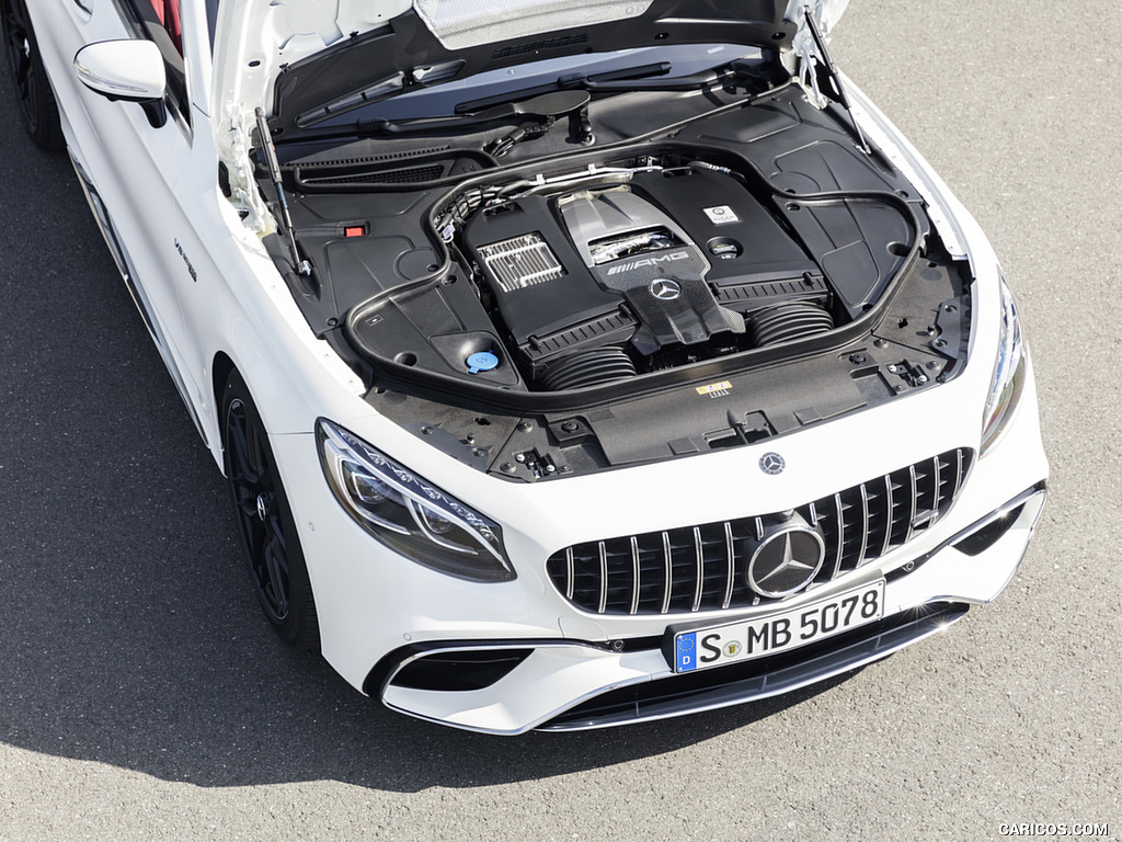 2018 Mercedes-AMG S63 Cabriolet 4MATIC+ (Color: Designo Diamond White) - Engine