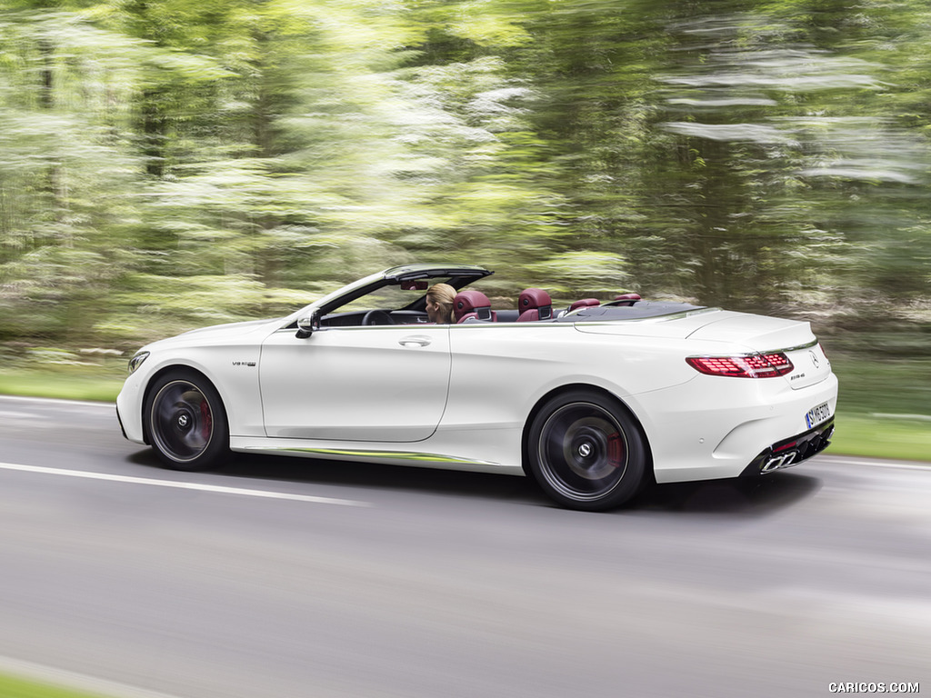 2018 Mercedes-AMG S63 Cabriolet 4MATIC+ (Color: Designo Diamond White) - Side