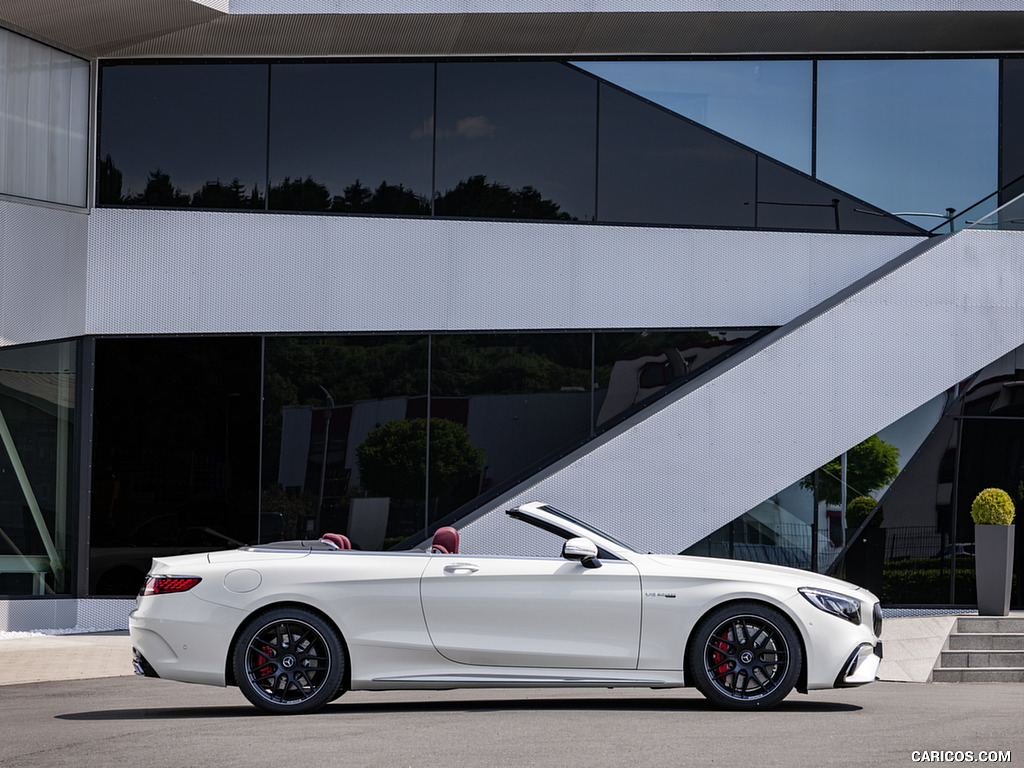 2018 Mercedes-AMG S63 Cabriolet 4MATIC+ (Color: Designo Diamond White) - Side